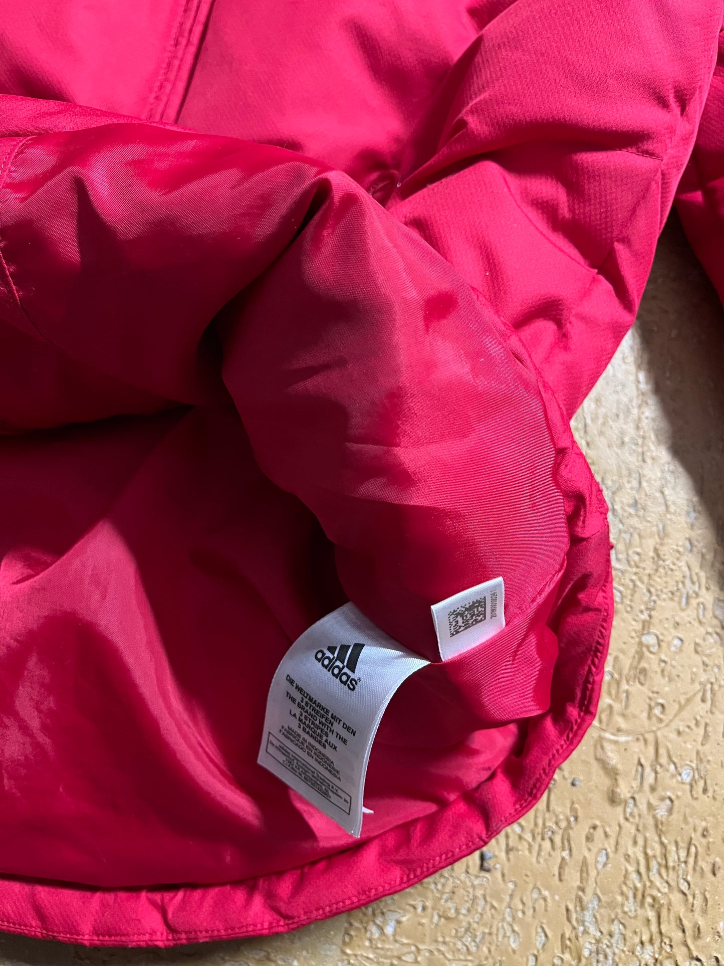 Adidas vintage puffer down jacket - S