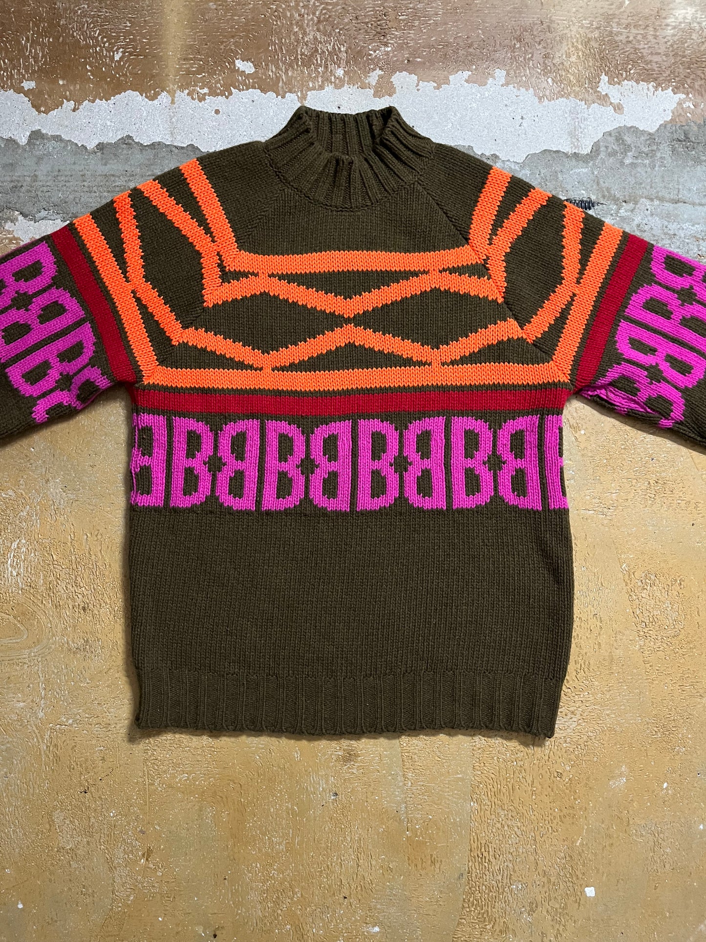 Dirk Bikkemberg vintage heavy knit wool sweater - L