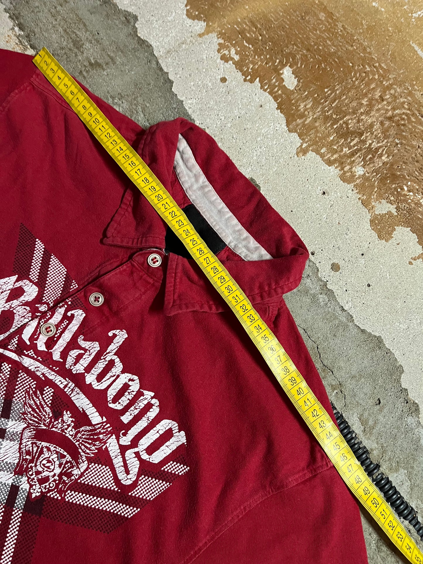 Billabong vintage red polo tee shirt - S