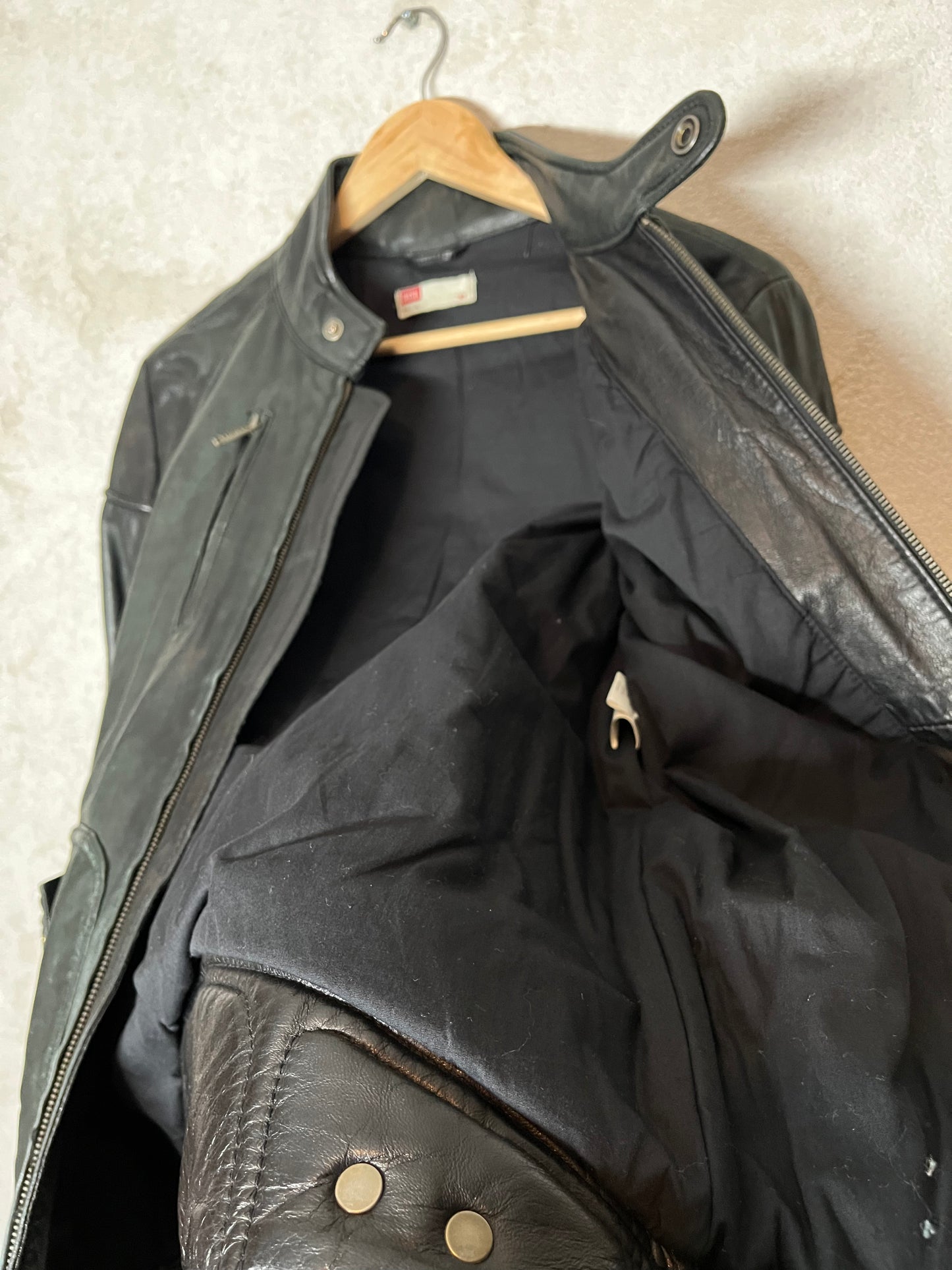 Diesel 2000s leather motor jacket - XL