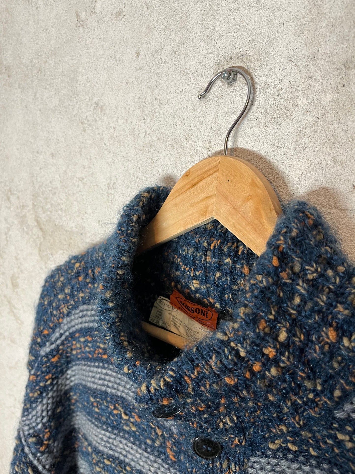 Missoni vintage retro designer 90s heavy knit - XXL