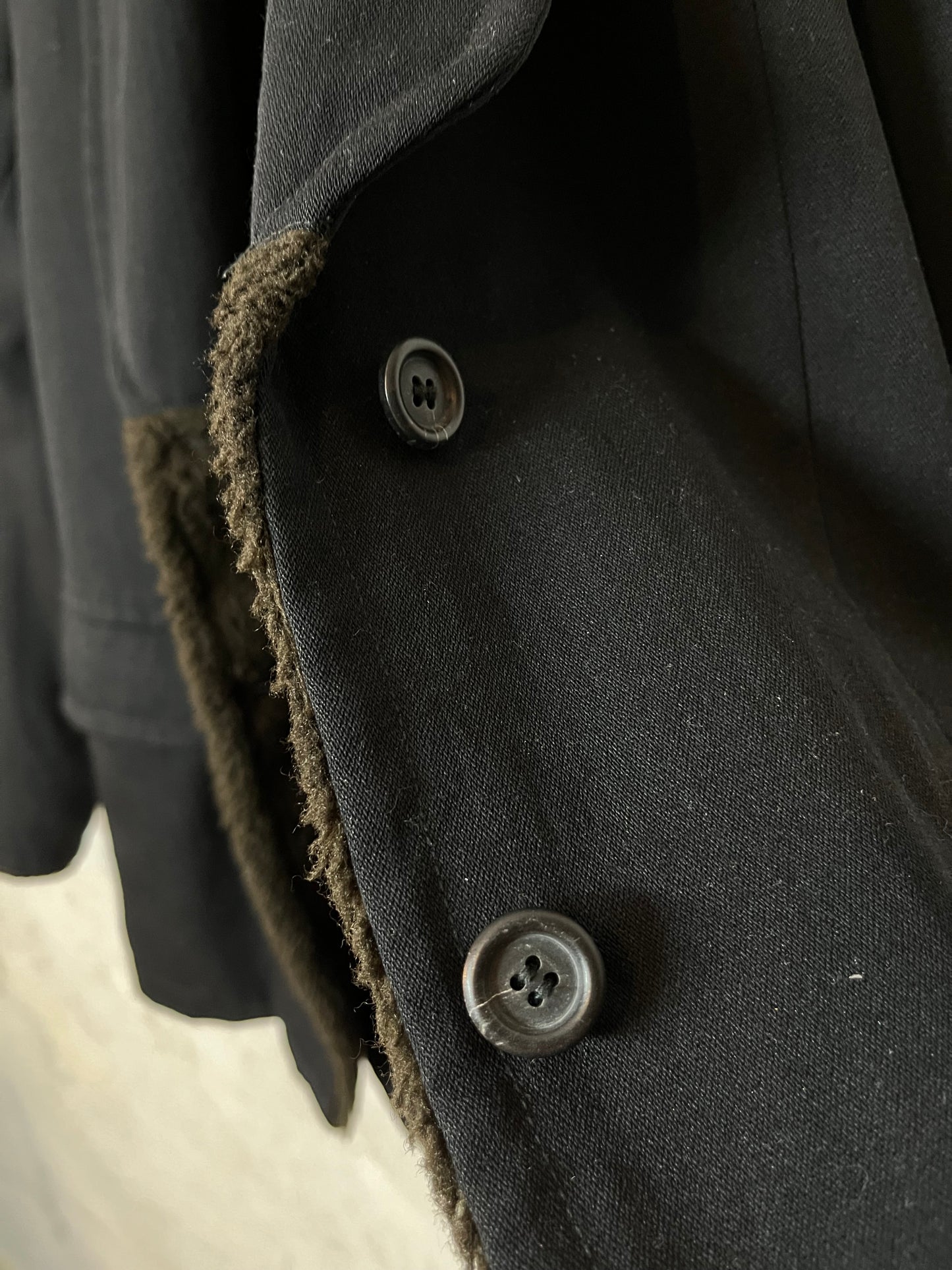 Dries van Noten wool blazer with fur detail - M