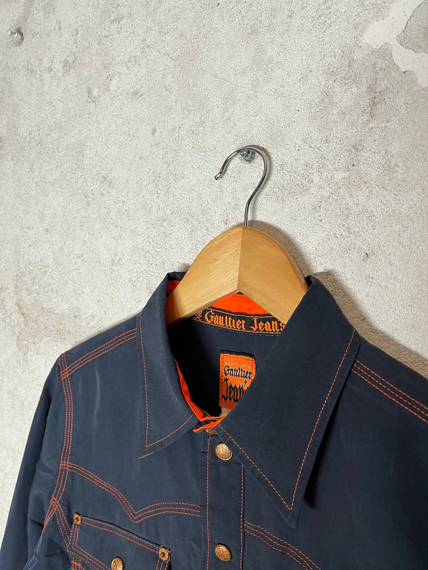 Jean Paul Gaultier 2000s button up overshirt top - M
