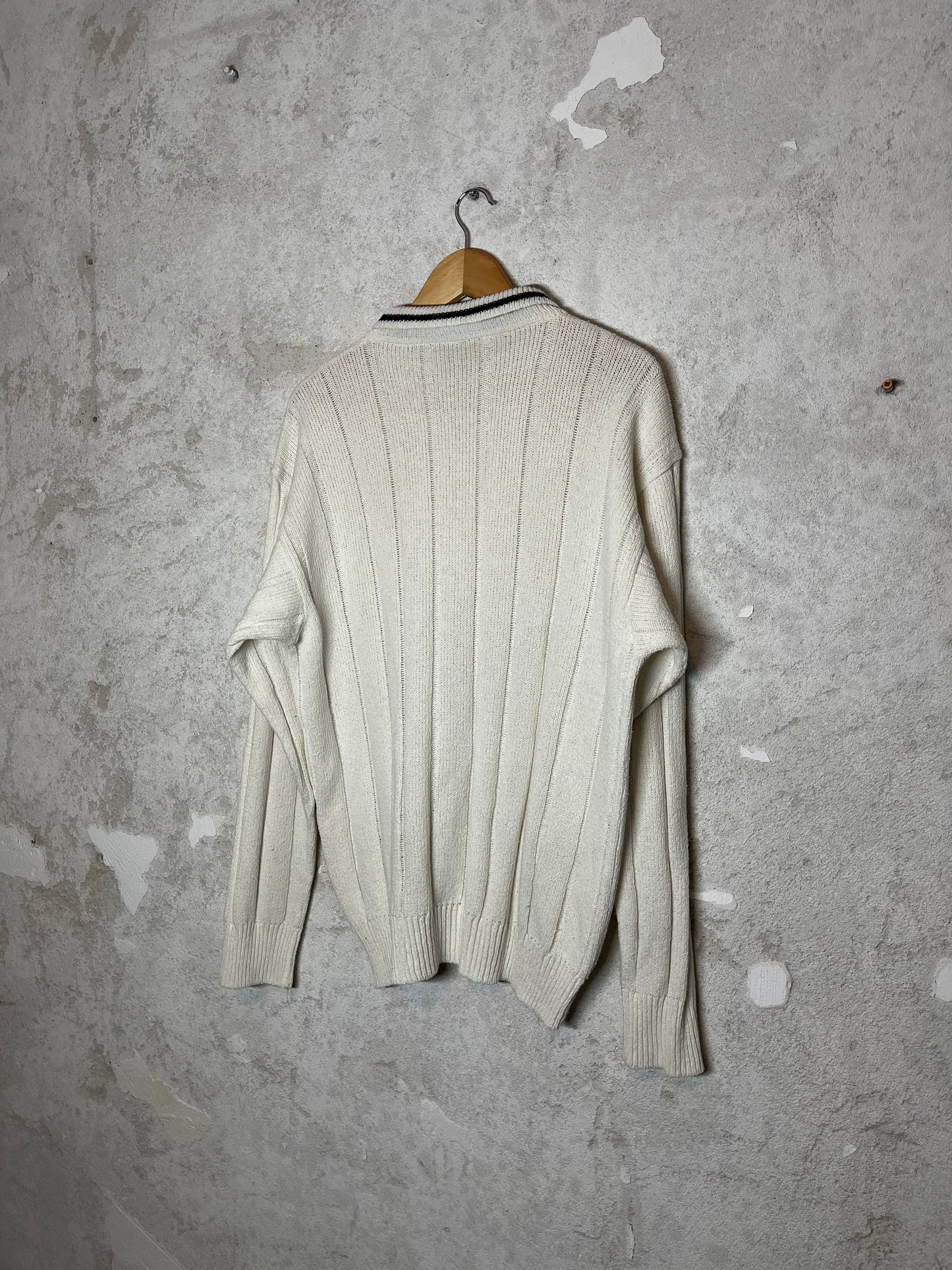 Versace vintage retro tennis knit sweatshirt - XL