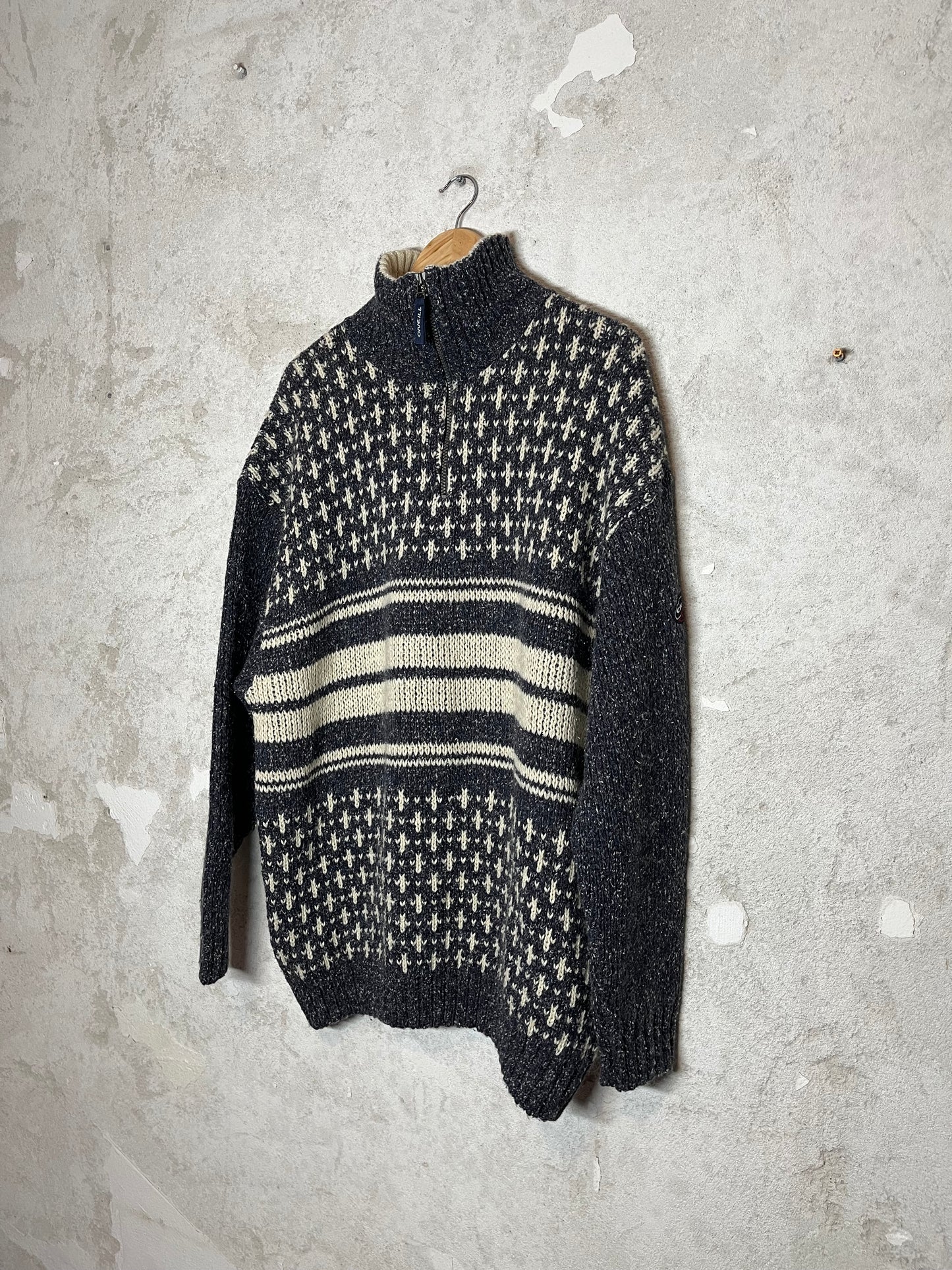 O'neill vintage 90s heavy knit retro ski snowboard sweater - XL