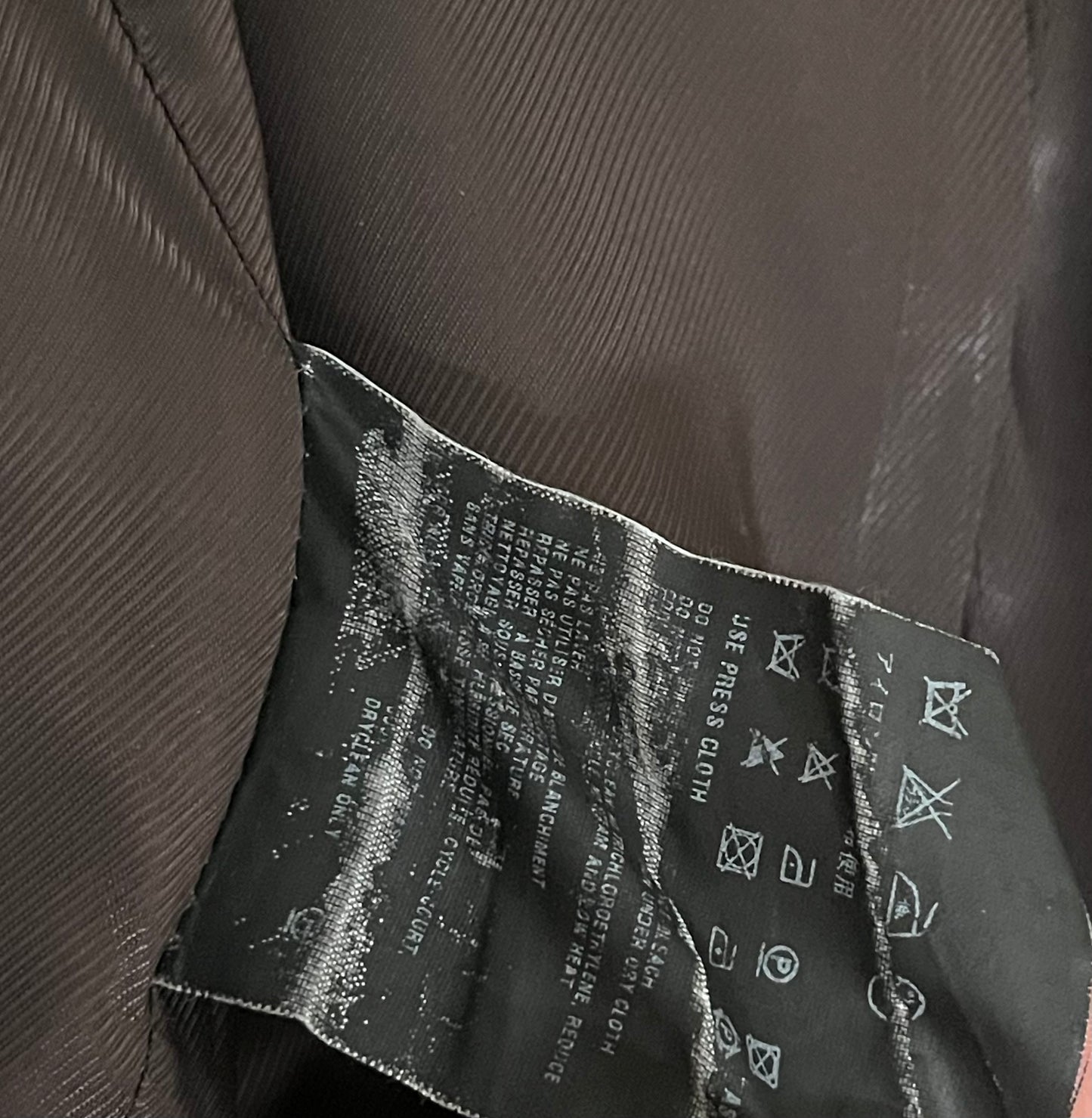 Prada heavy trench coat alpaca - XL