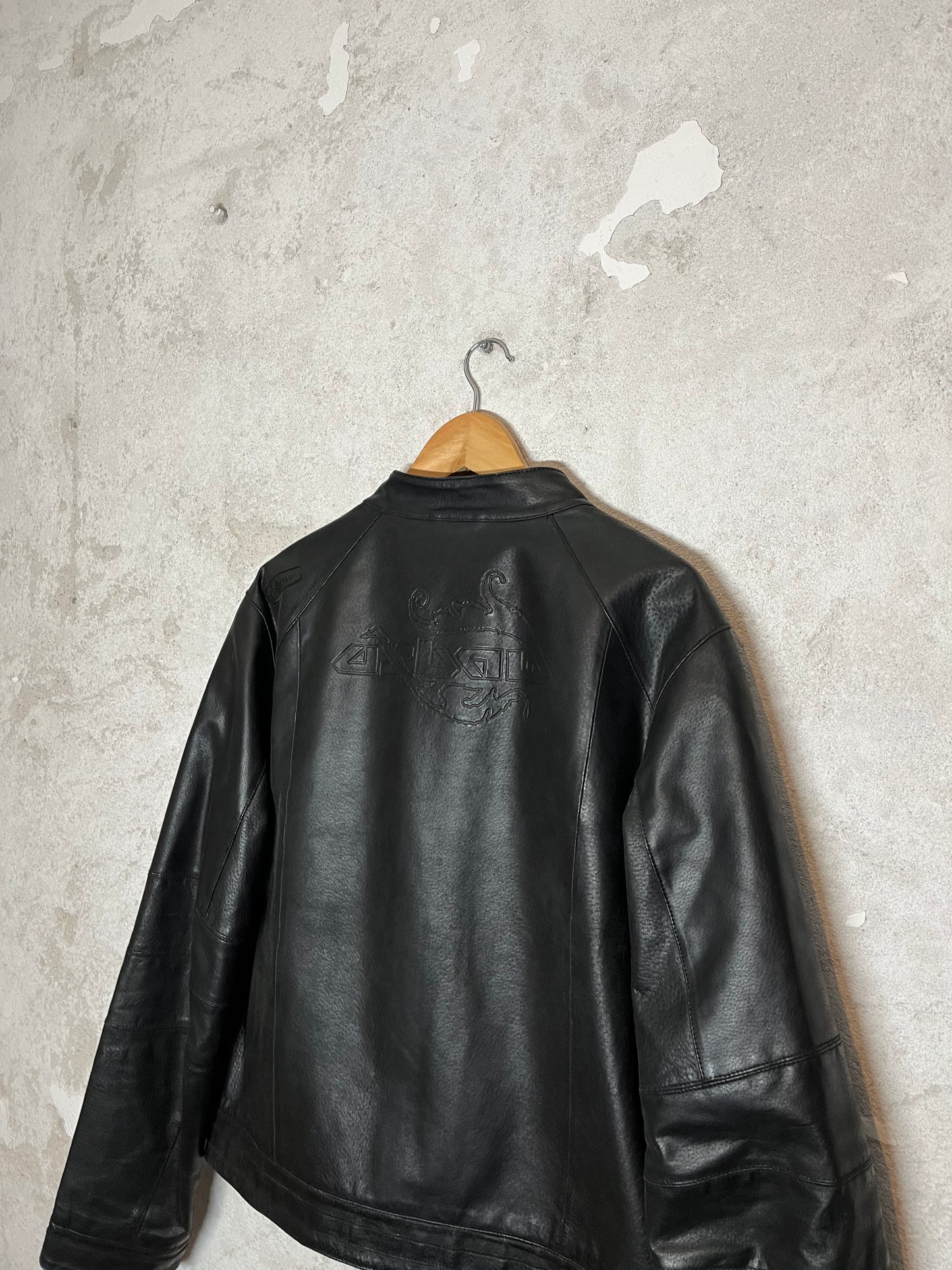 Oxbow vintage motor leather jacket - M