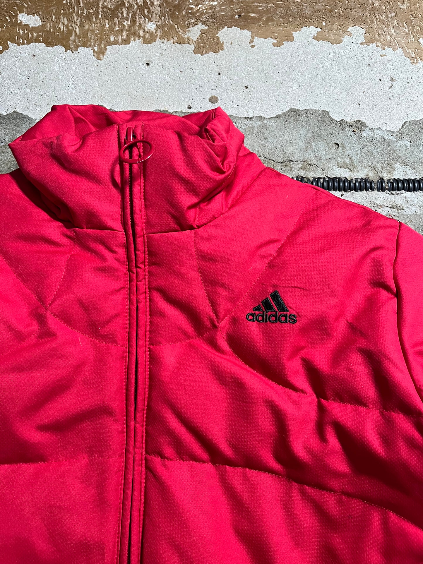 Adidas vintage puffer down jacket - S