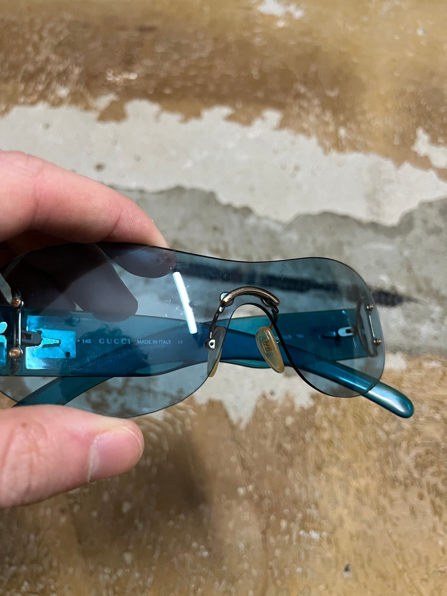 Gucci vintage blue sunglasses