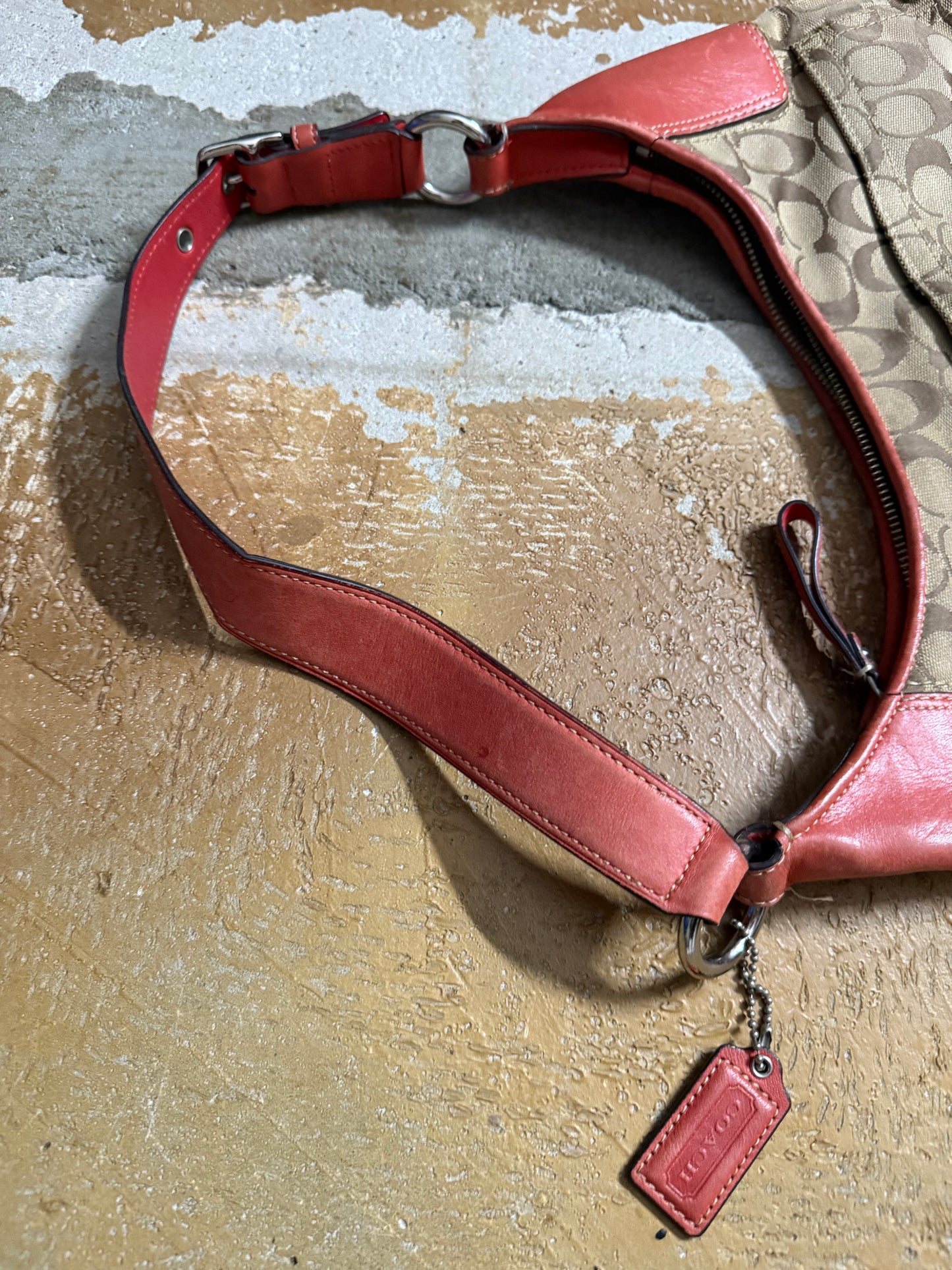 Coach Signature Hampton Hobo Handbag