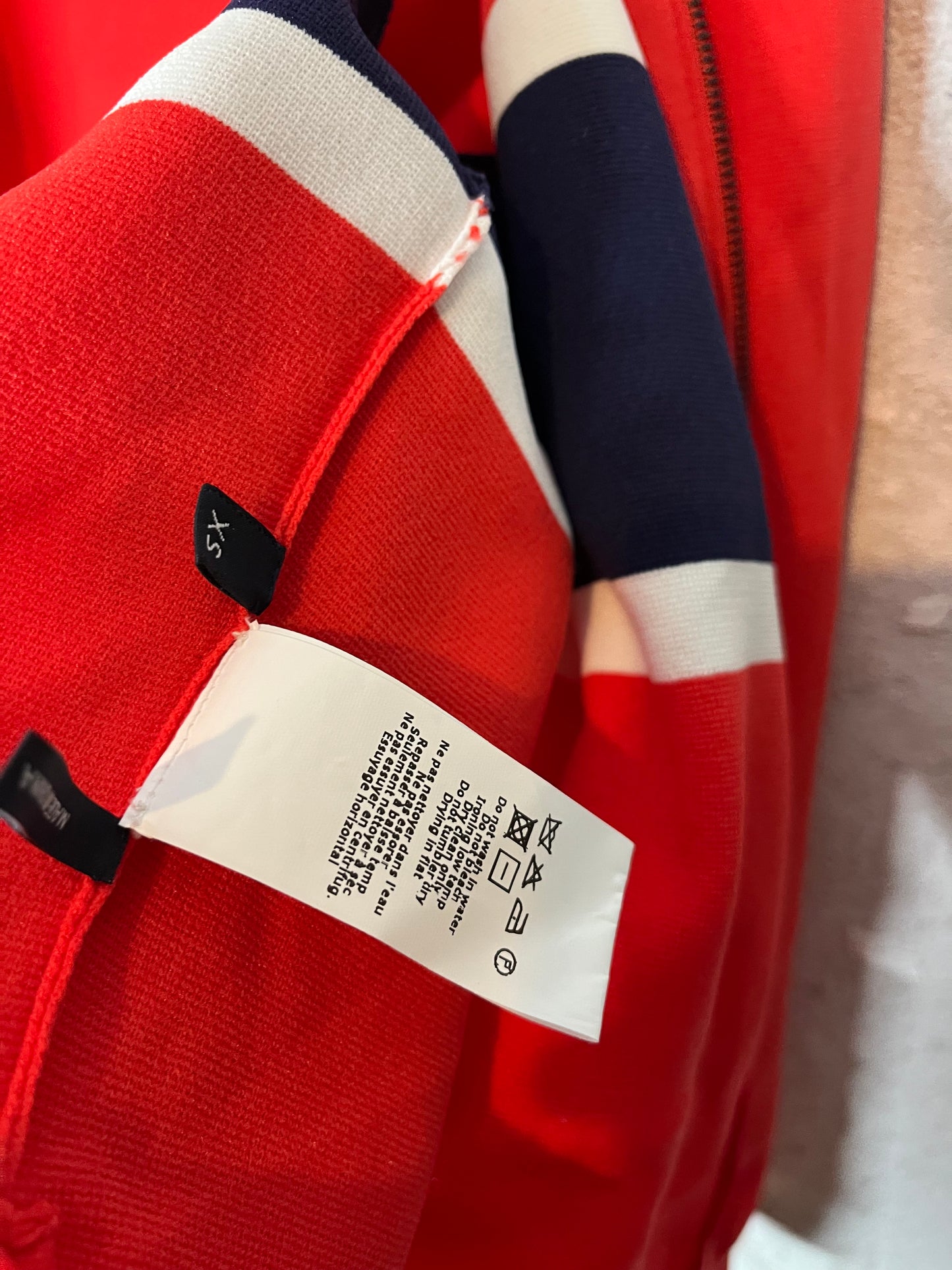 Jil Sander Navy knit zip-up sweater - XS