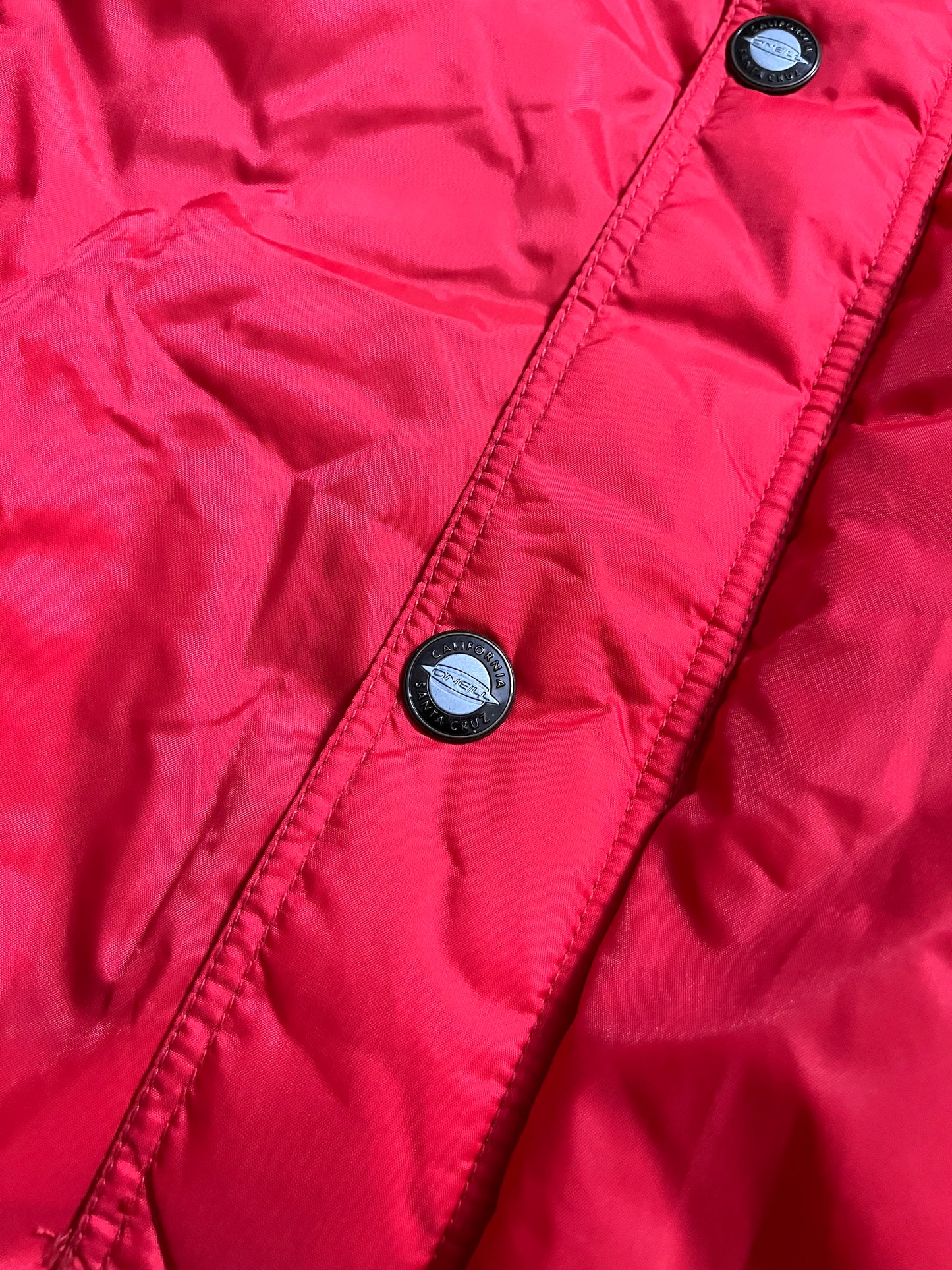 O’neill vintage red puffer jacket - L