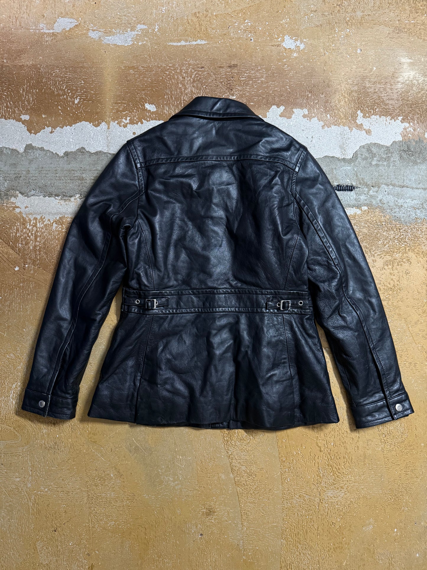 Coach Leatherware leather vintage jacket monogram lined - S
