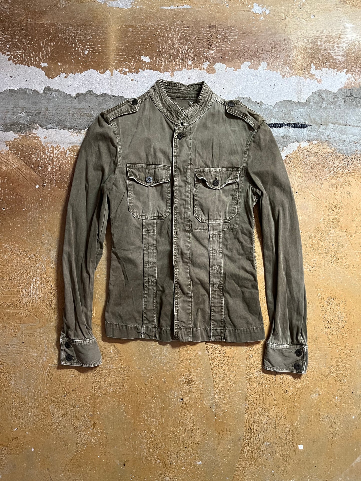 Dolce & Gabbana vintage 2000s multipocket utility overshirt - S