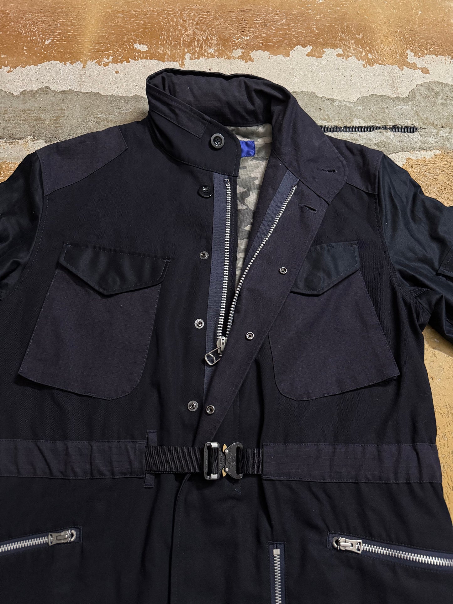Junya Watanabe military jacket with waist belt - M