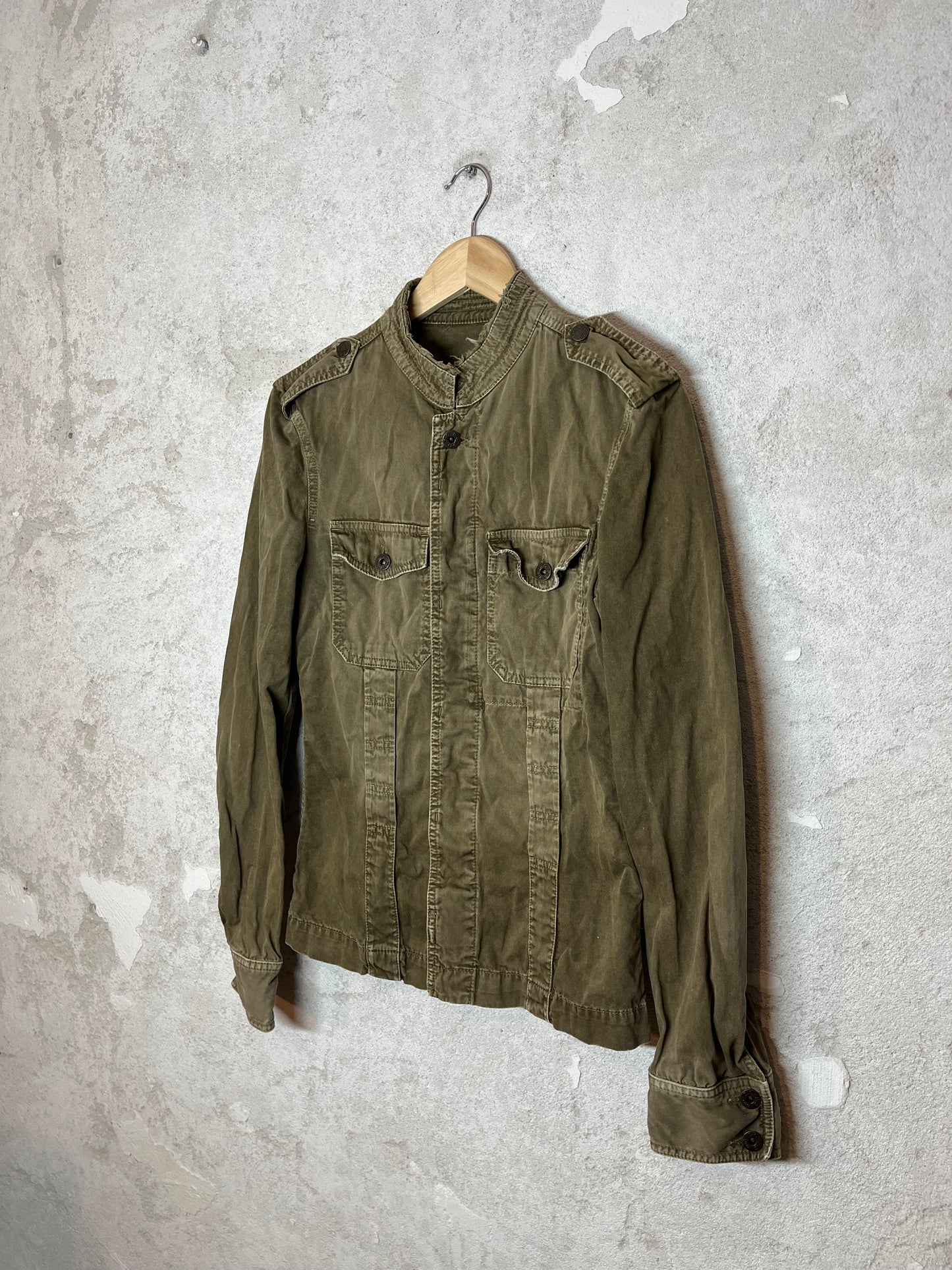 Dolce & Gabbana vintage 2000s multipocket utility overshirt - S