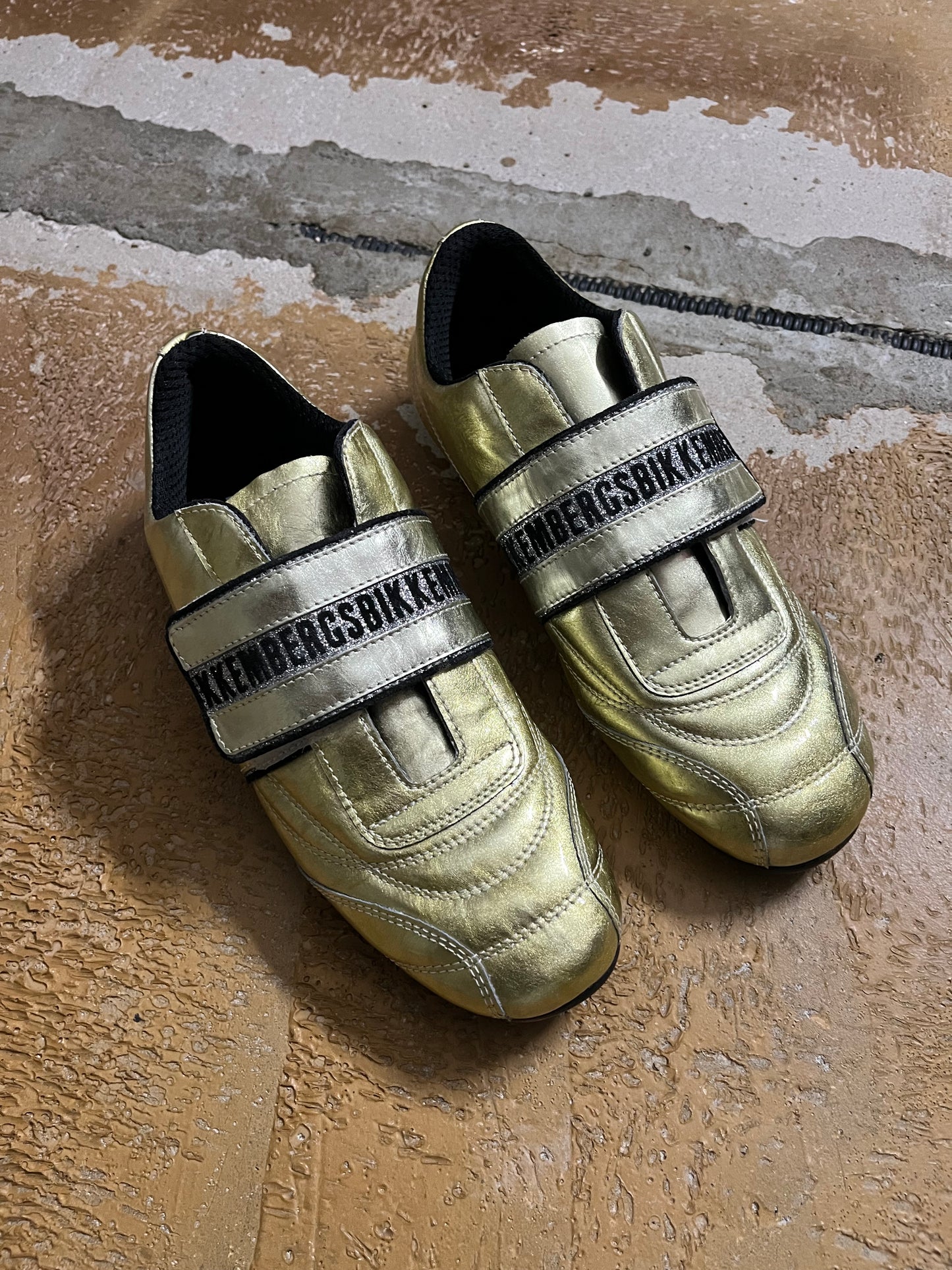 Dirk Bikkembergs gold shoes NEW - 40