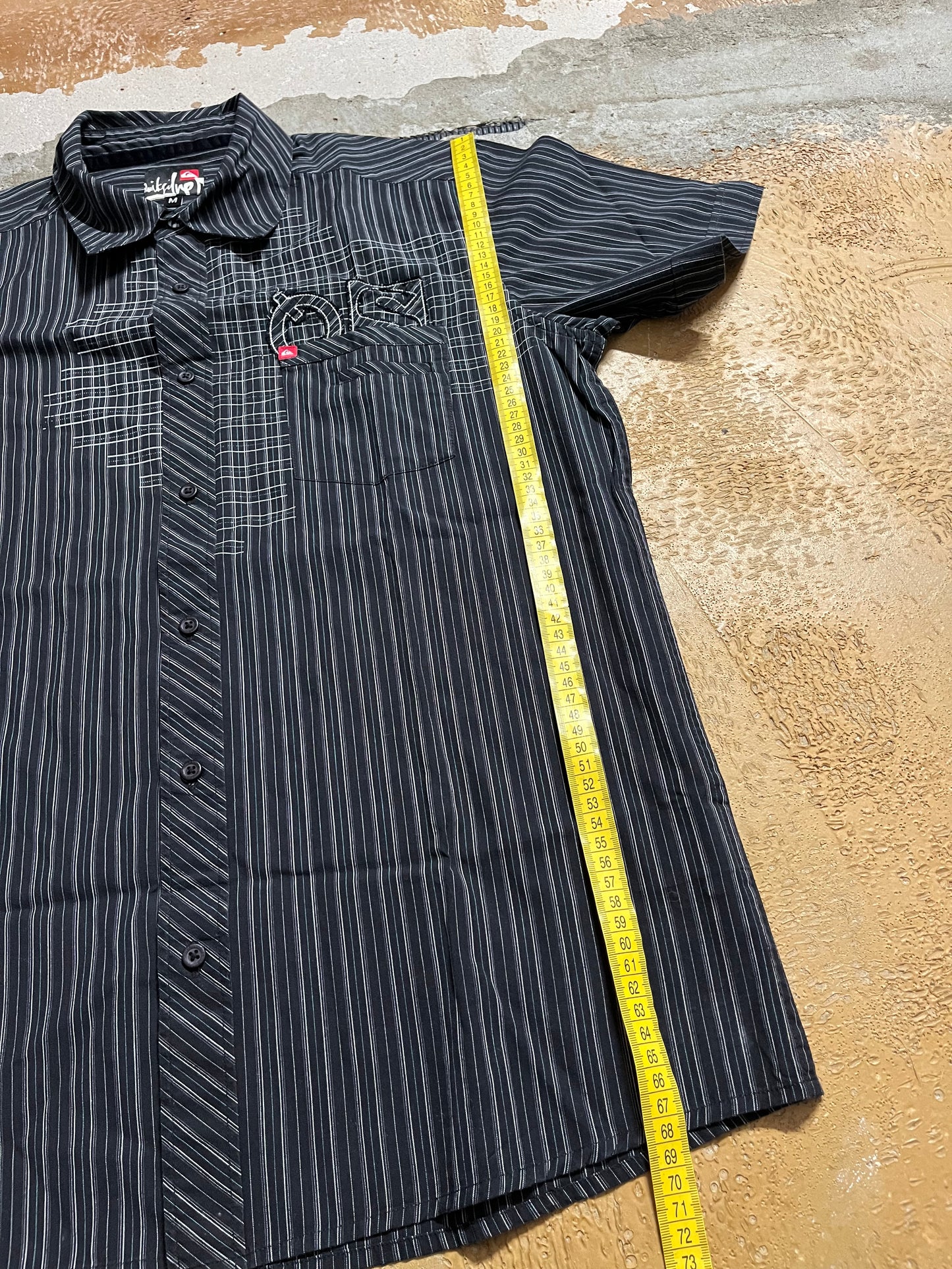Quiksilver vintage polo tee shirt - M