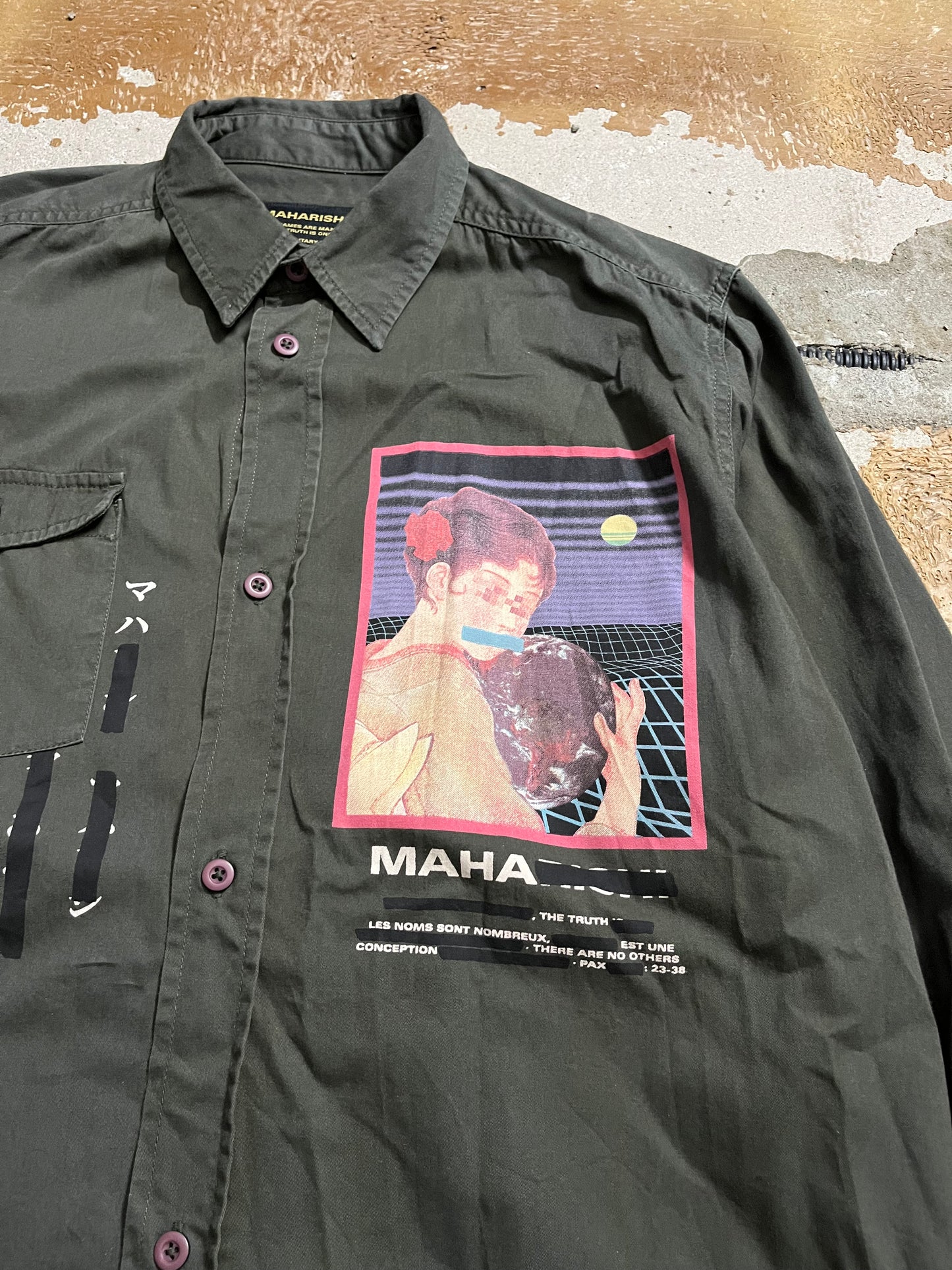 Maharishi “Tron Geisha” military overshirt - L