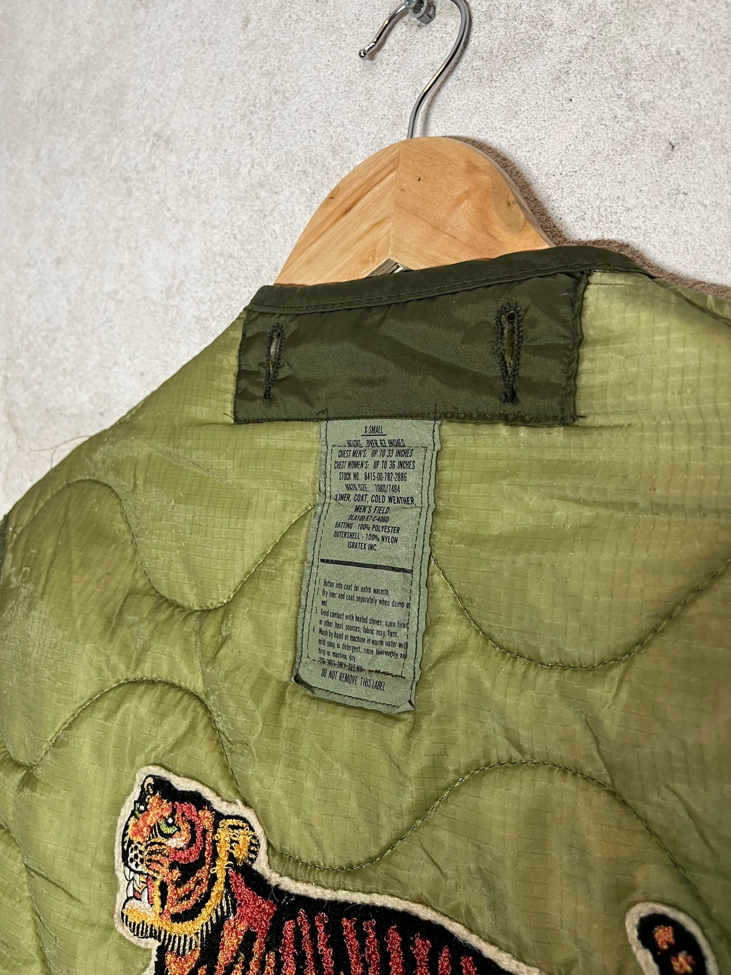 Maharishi vintage 2000s 90s retro upcycled liner tiger jacket