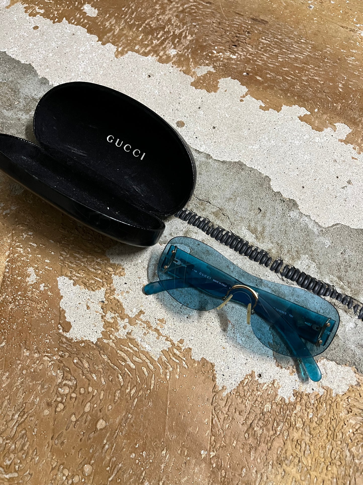 Gucci vintage blue sunglasses