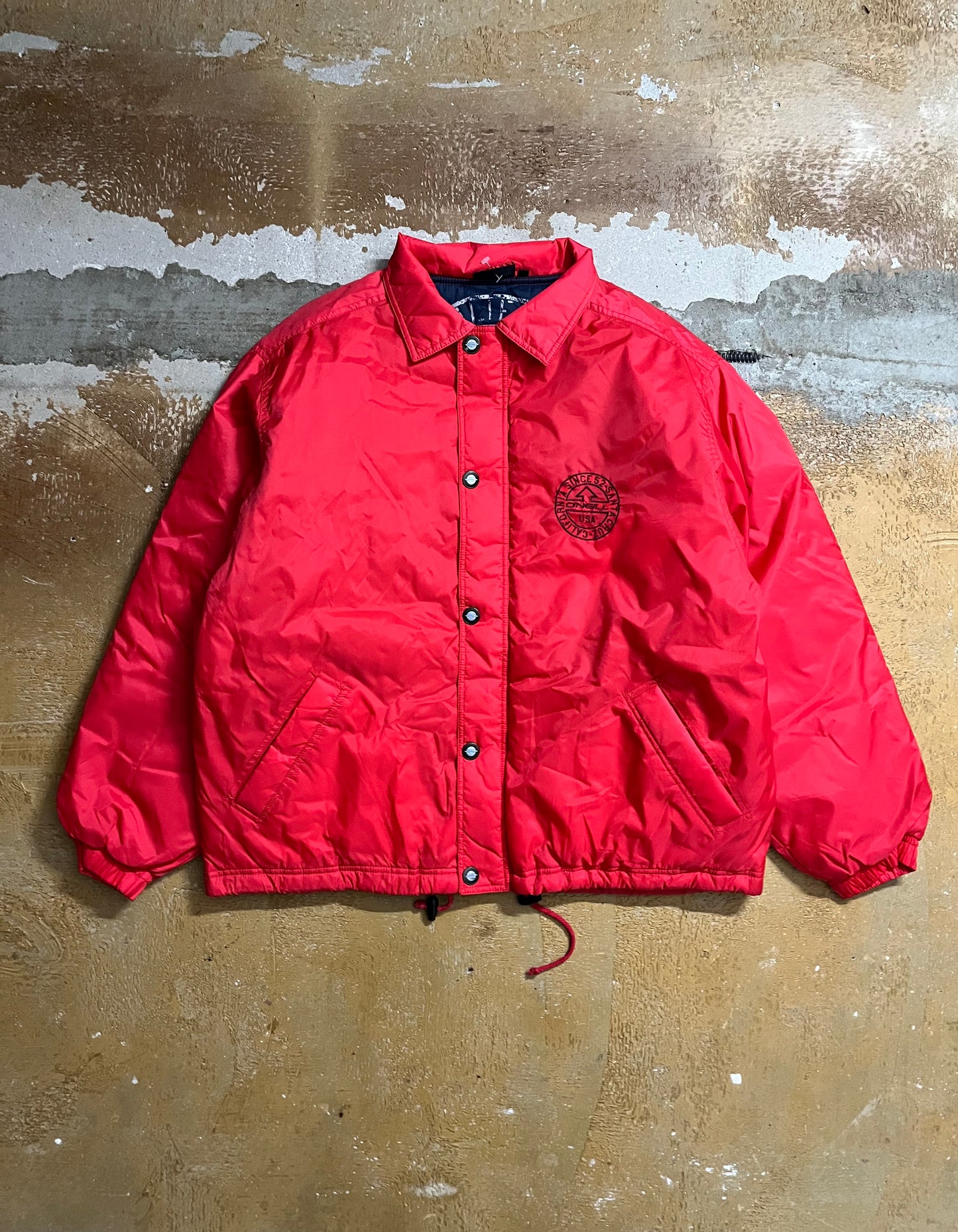 O’neill vintage red puffer jacket - L