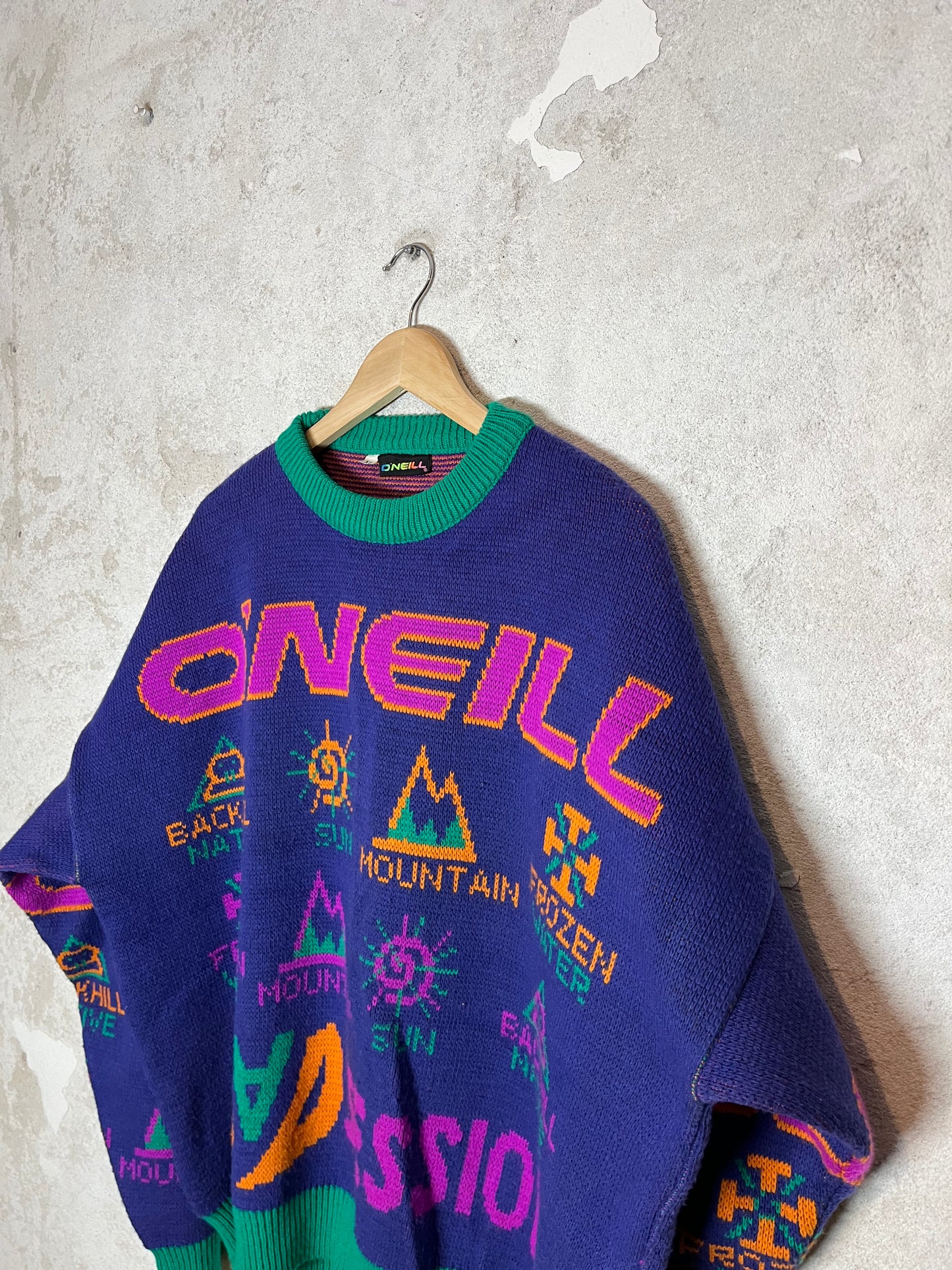 O’neill vintage ski heavy knit collectors sweatshirt - XL
