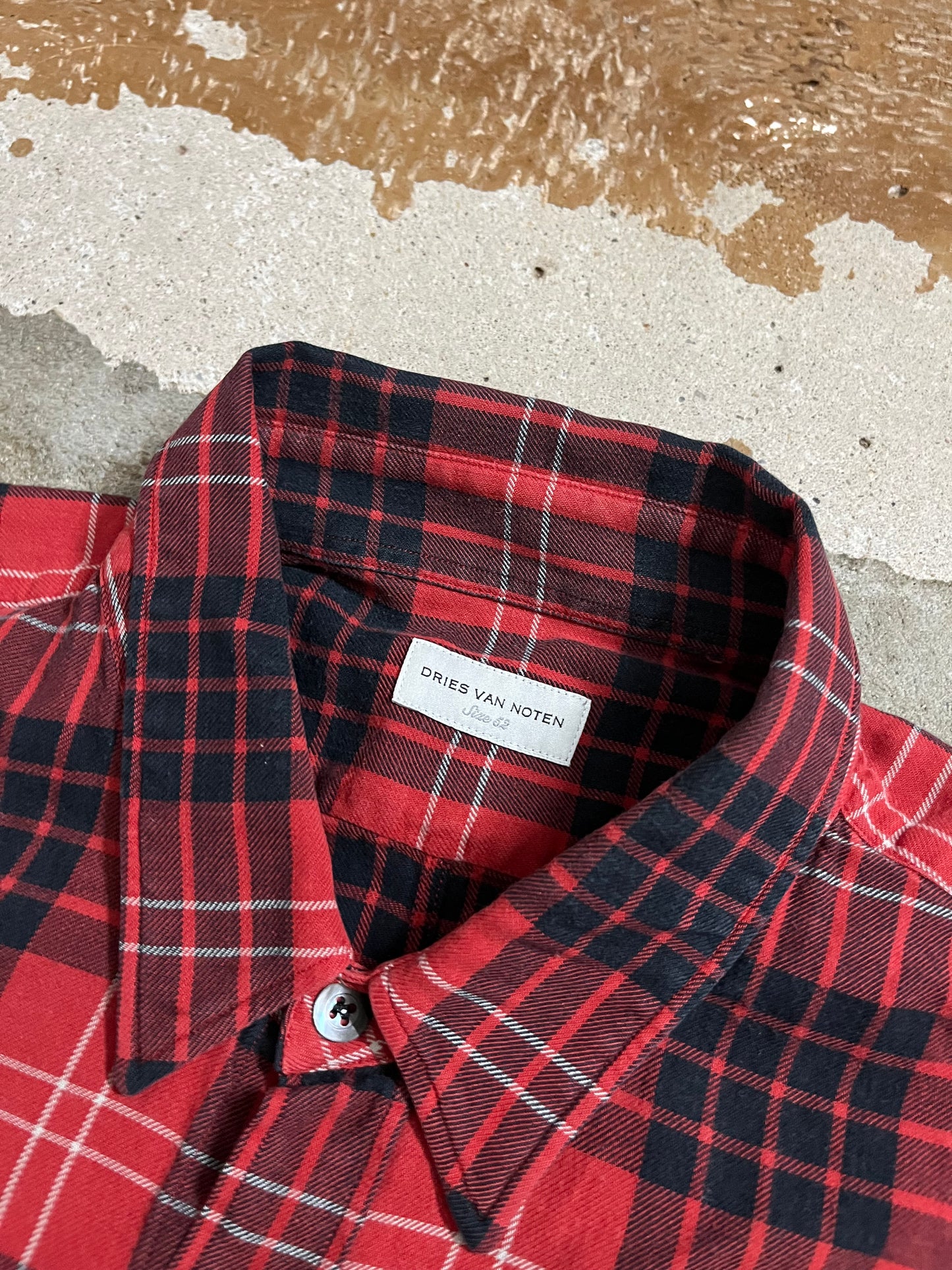 Dries van Noten checkered overshirt - L