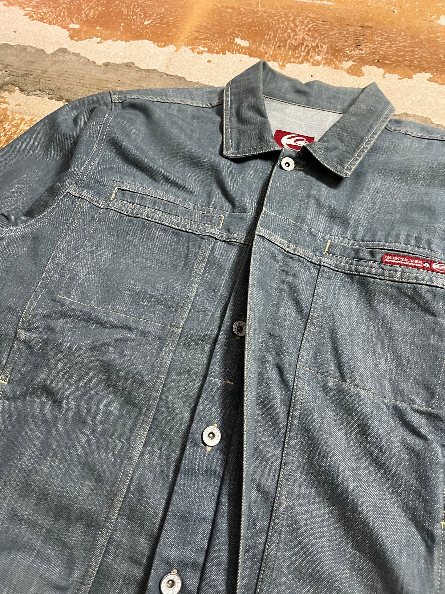 Vintage Quiksilver denim jacket - XL