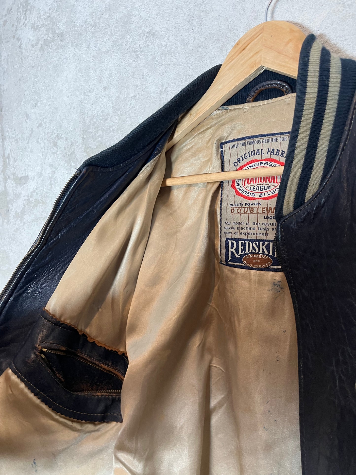 Redskins vintage leather motor jacket - L