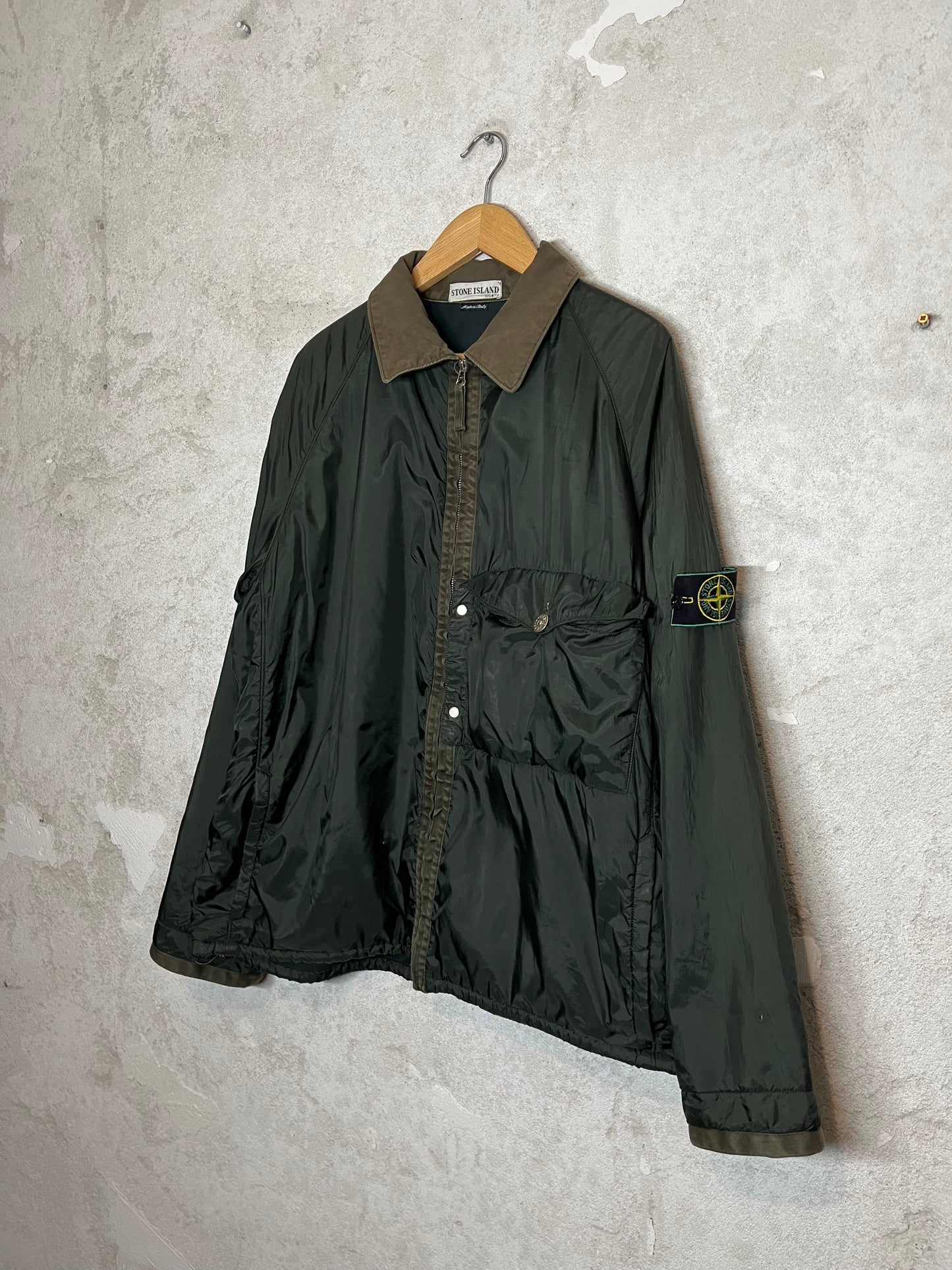 Stone Island vintage 2000 fleece lined jacket - XXL