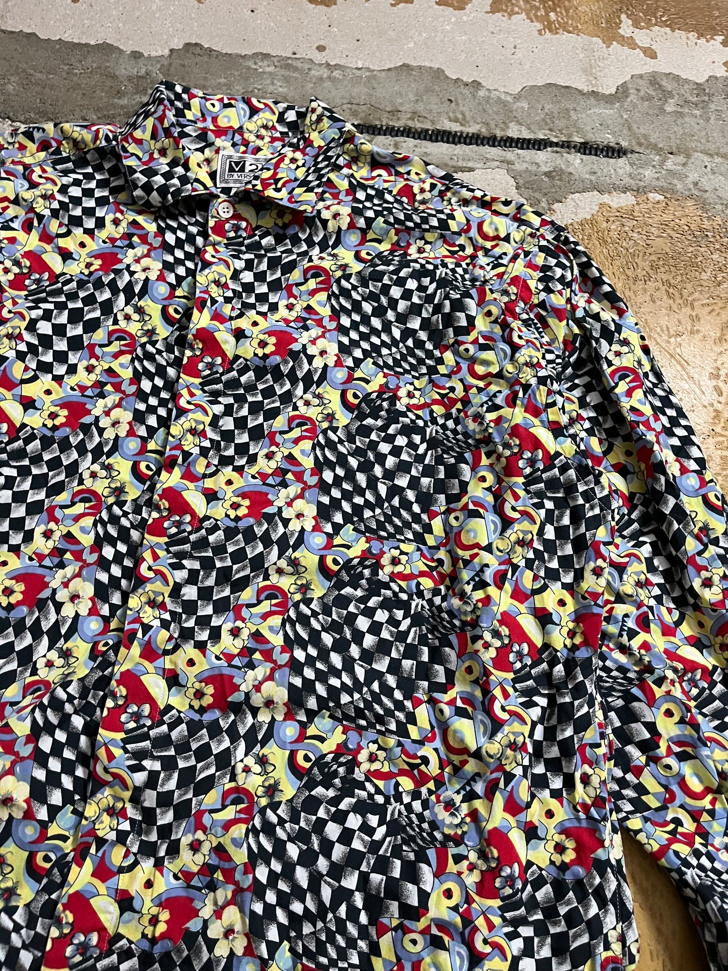Versace V2 multicolor psychedelic shirt - XL