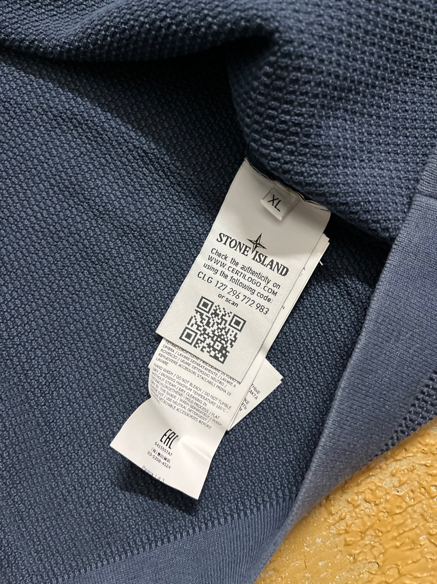 Stone Island knit sweatshirt zipup - XL