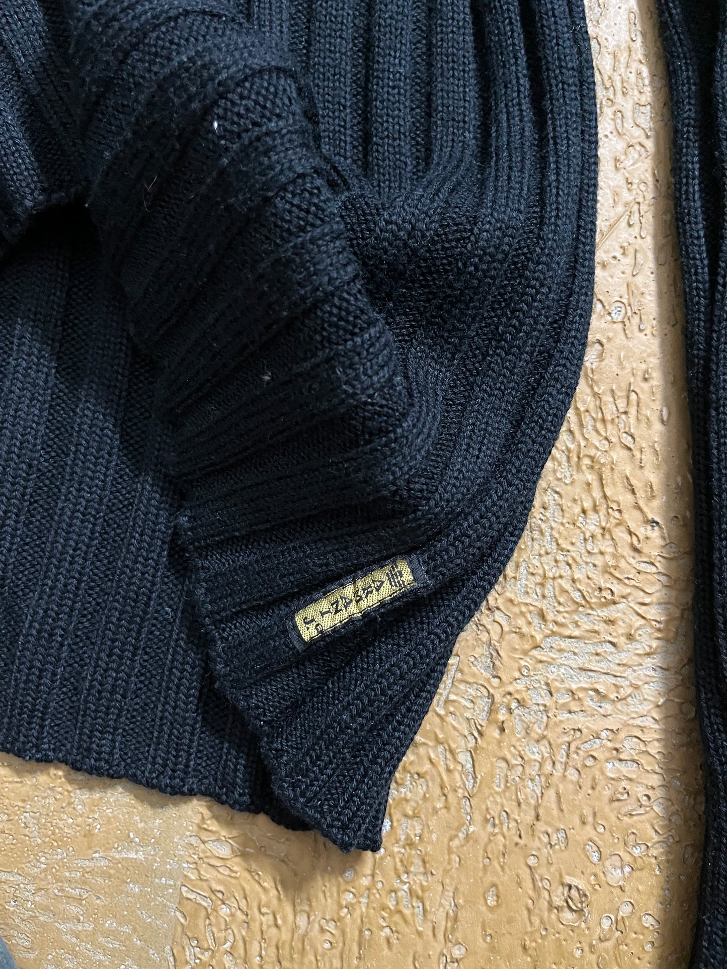Armani Jeans printed knit rib sweater - M
