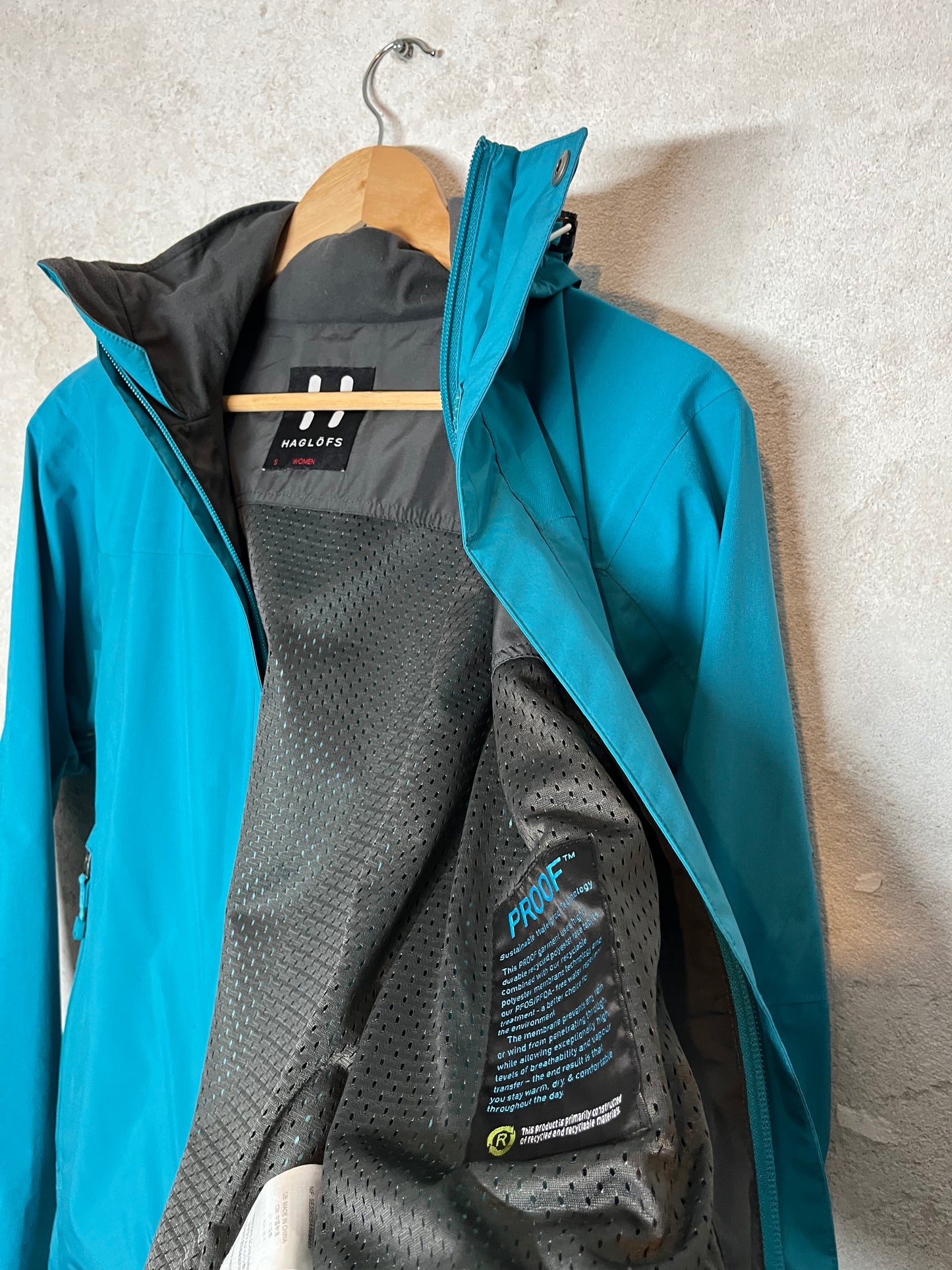 Haglöfs Proof Technology ski snowboard rain jacket - M
