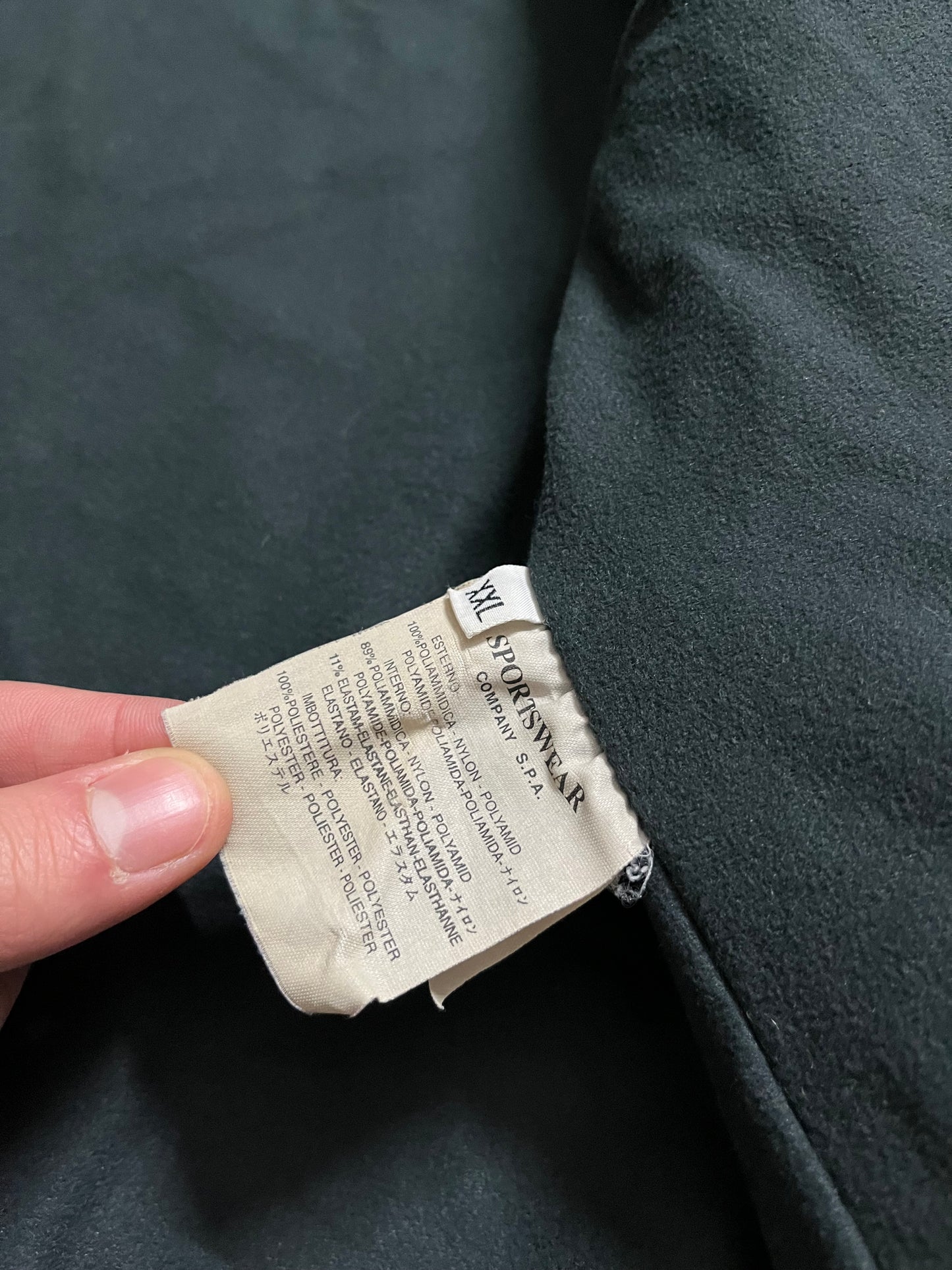 Stone Island vintage 2000 fleece lined jacket - XXL