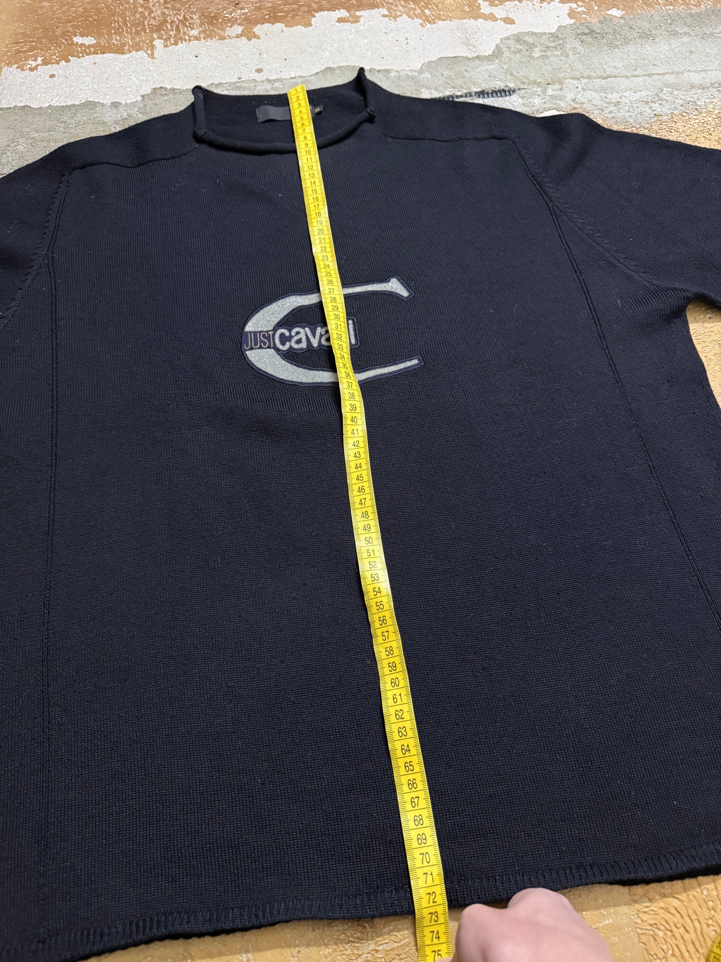 Roberto Cavalli wool blend knit sweatshirt - XL