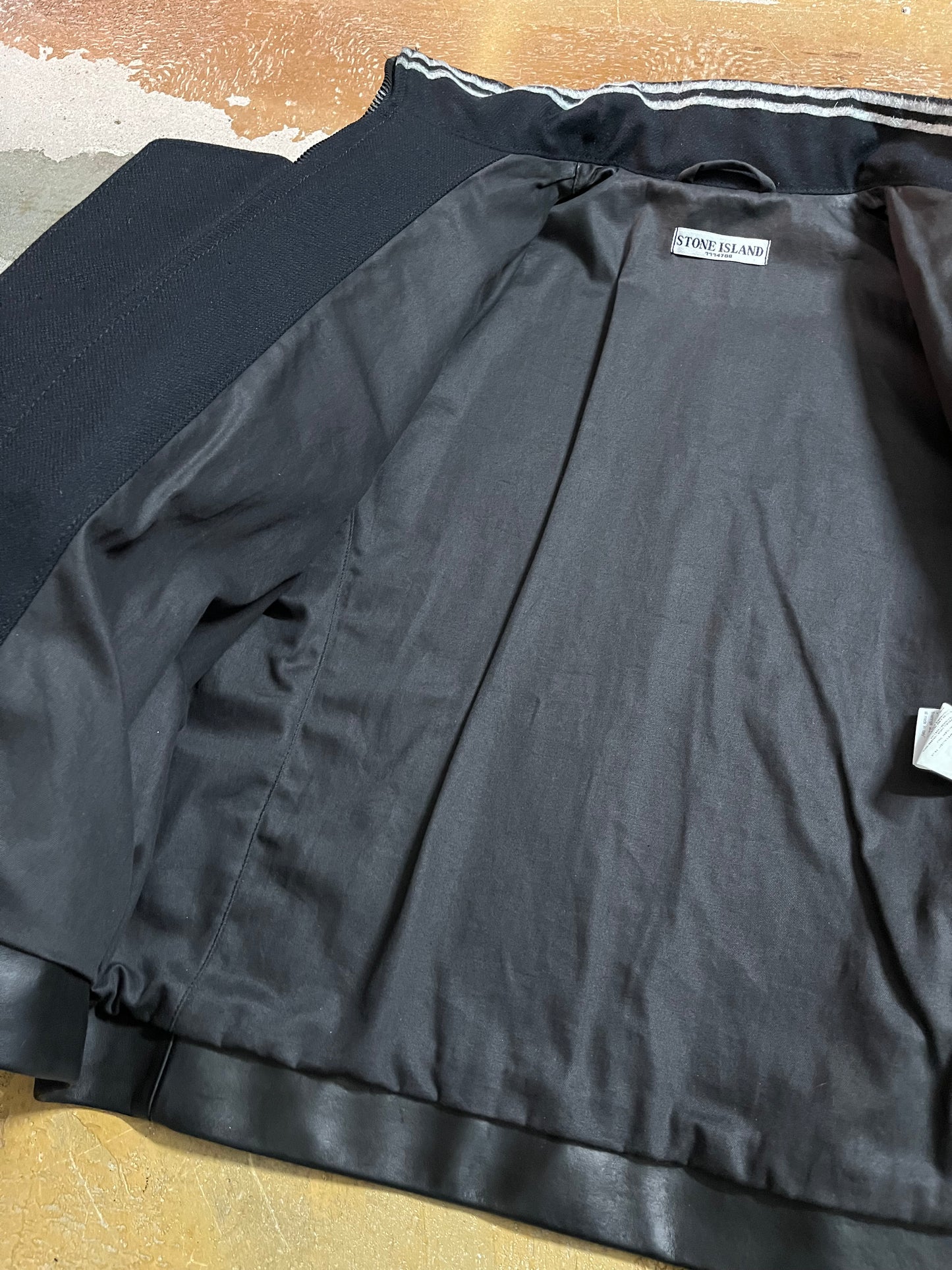 Vintage AW2007 Stone Island leather jacket - M
