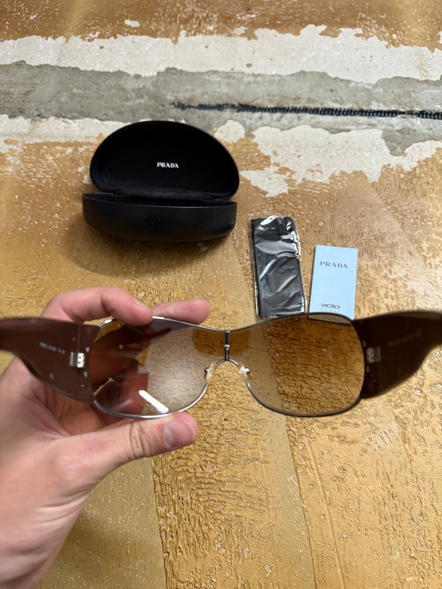 Prada vintage brown sunglasses + box