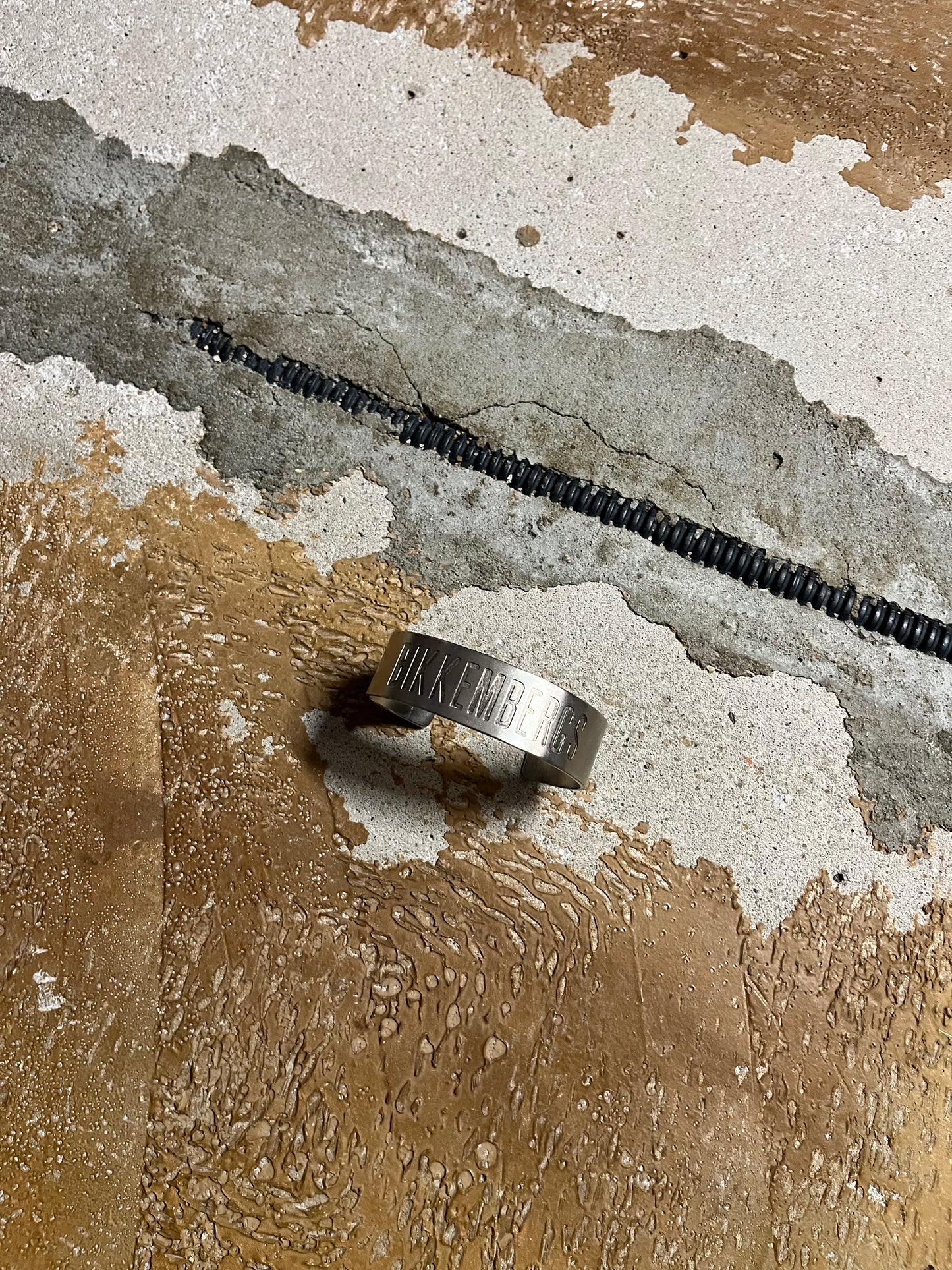 Dirk Bikkembergs silver metal bracelet