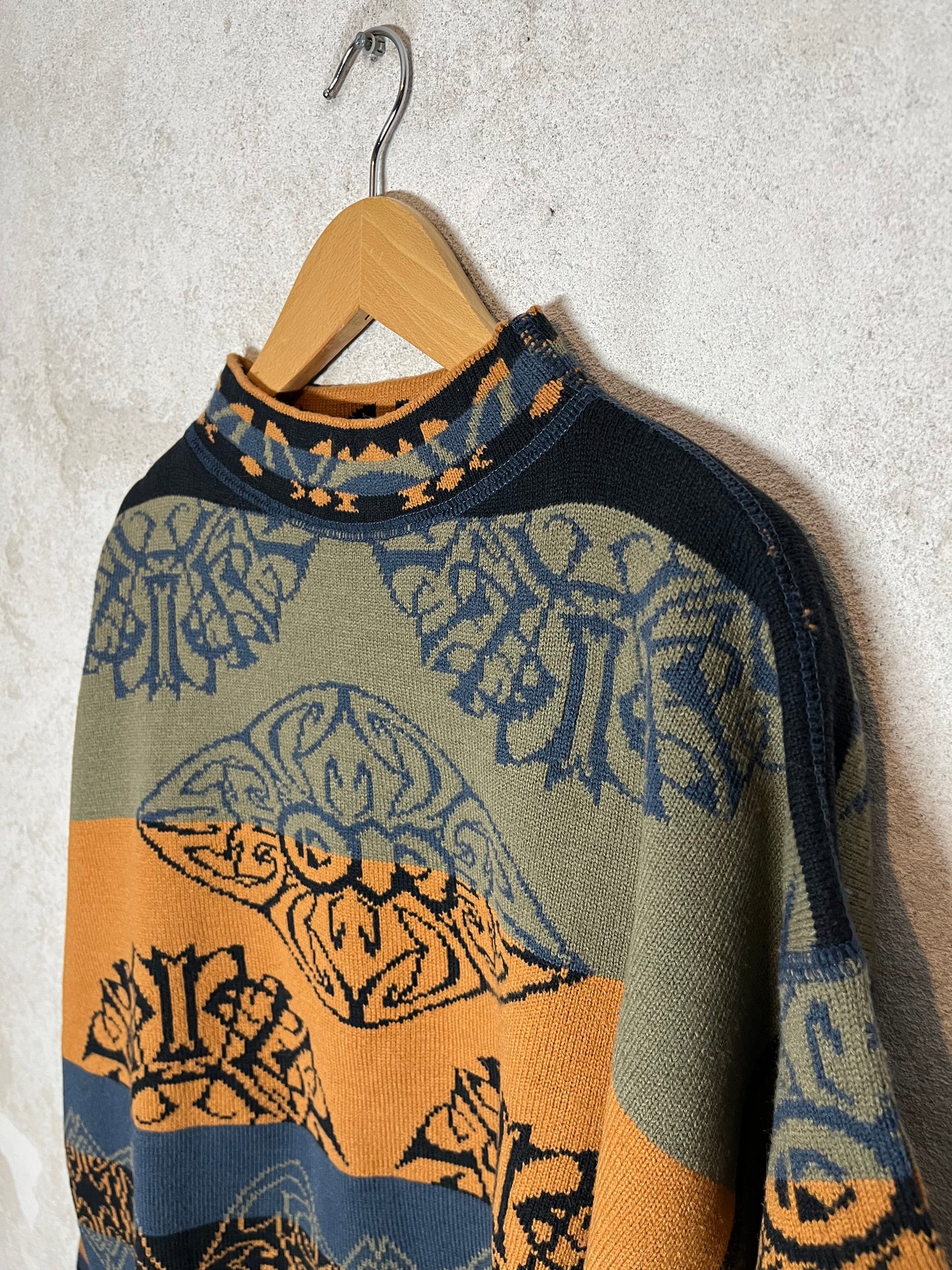 O’neill rare vintage reversible funky knit sweater - M