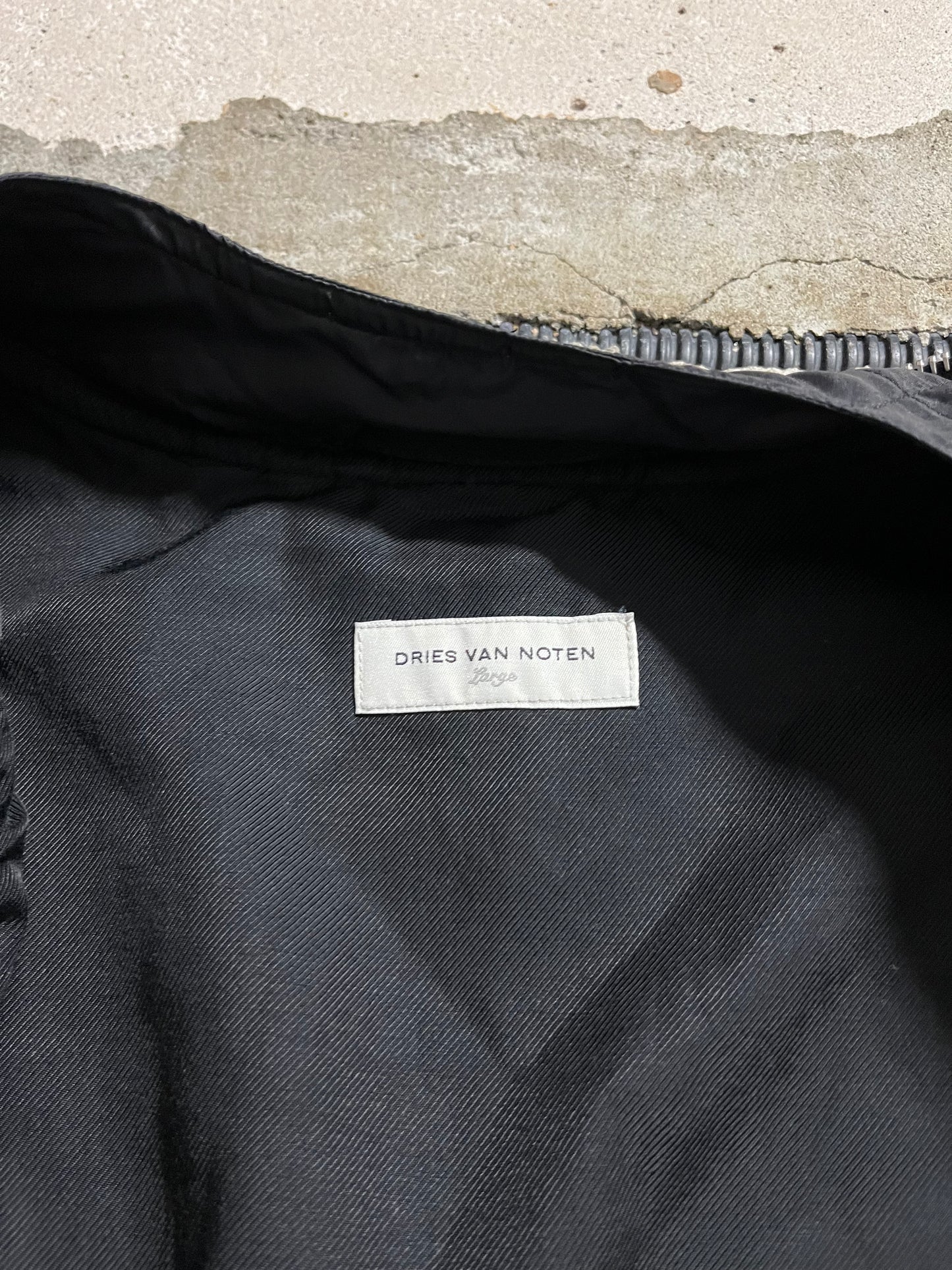 Dries van Noten vintage FW2007 gimp fill zip gimp bomber jacket - S