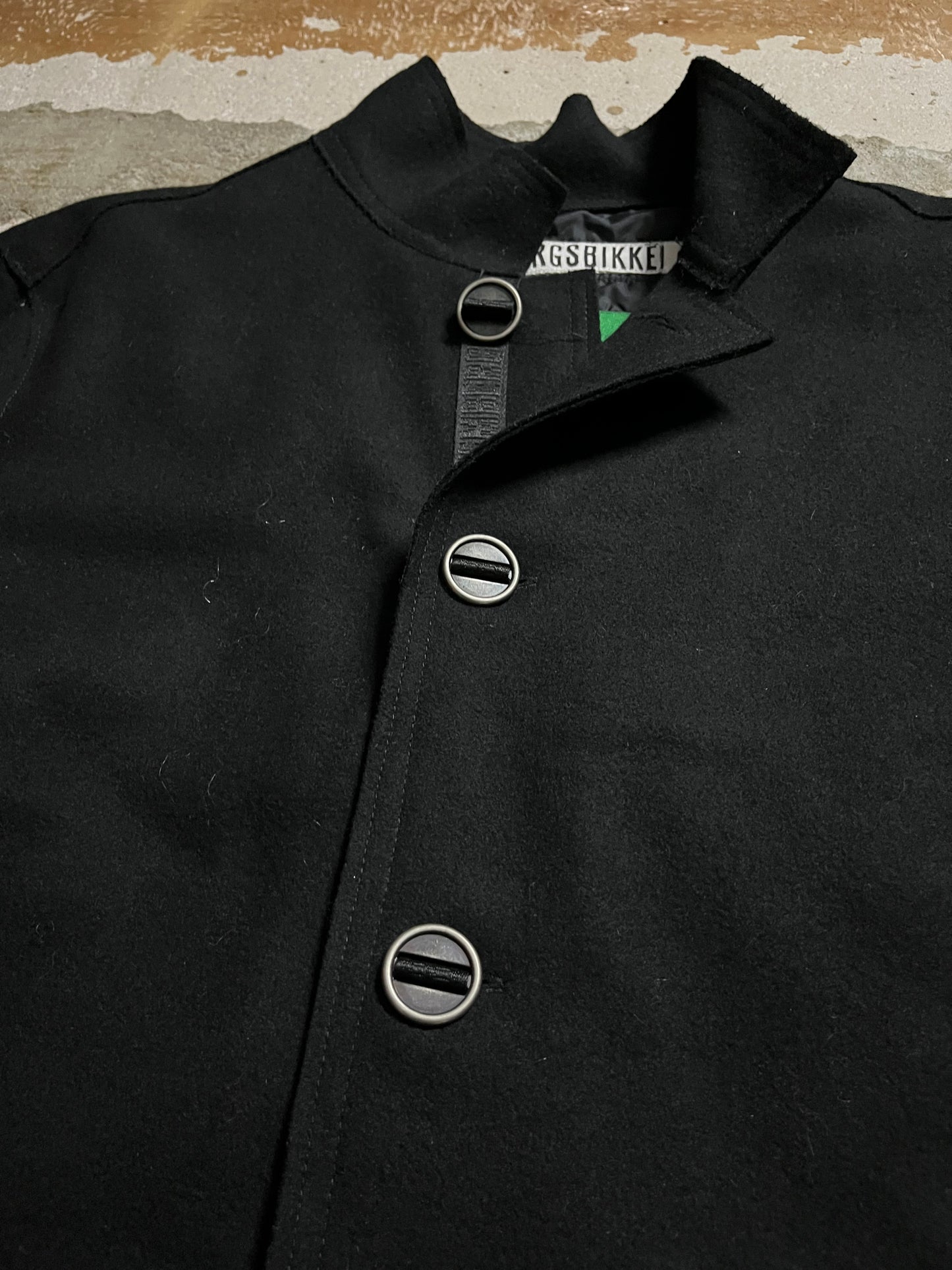 Dirk Bikkembergs wool puffer long coat - XL
