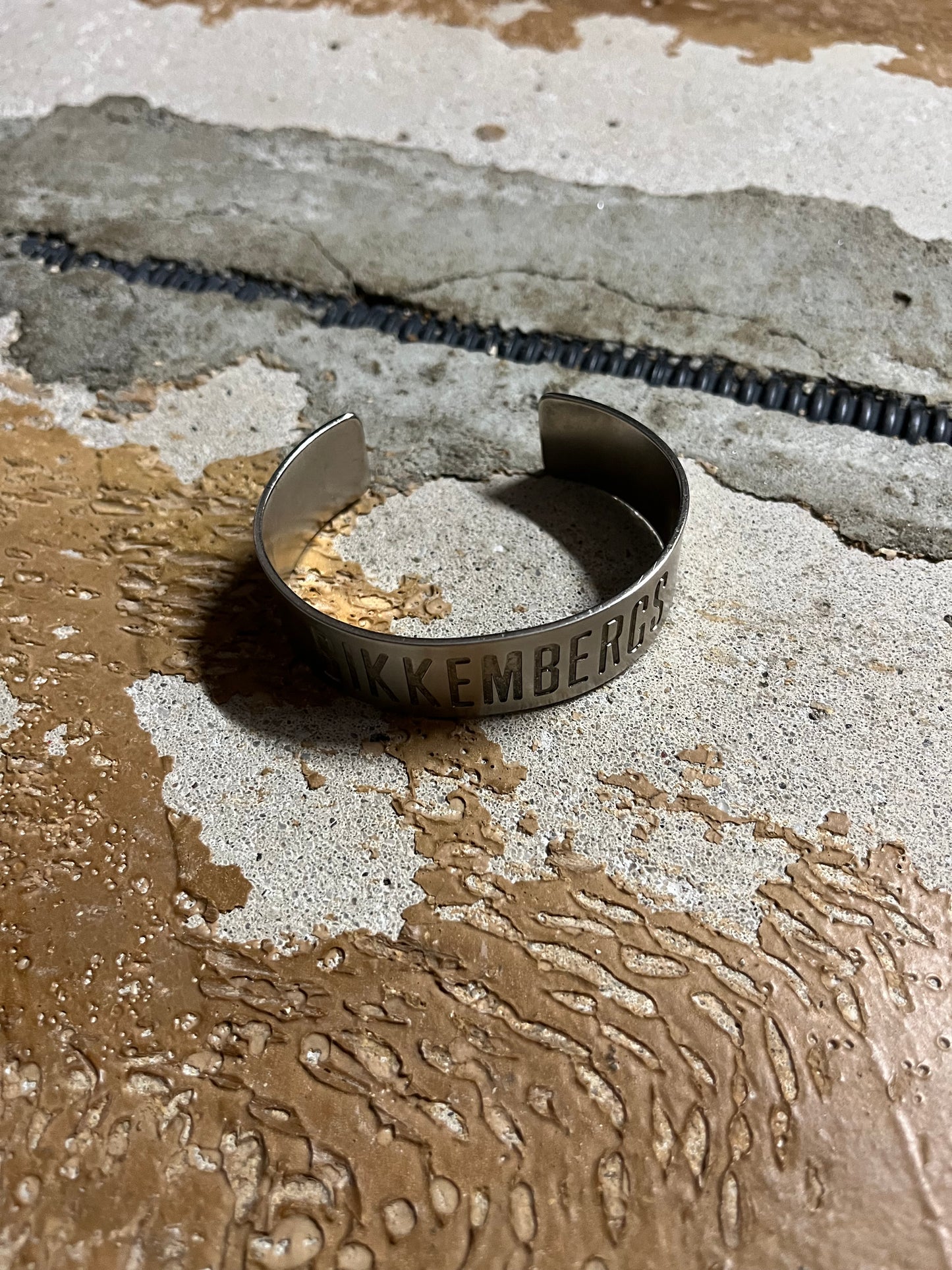 Dirk Bikkembergs silver metal bracelet