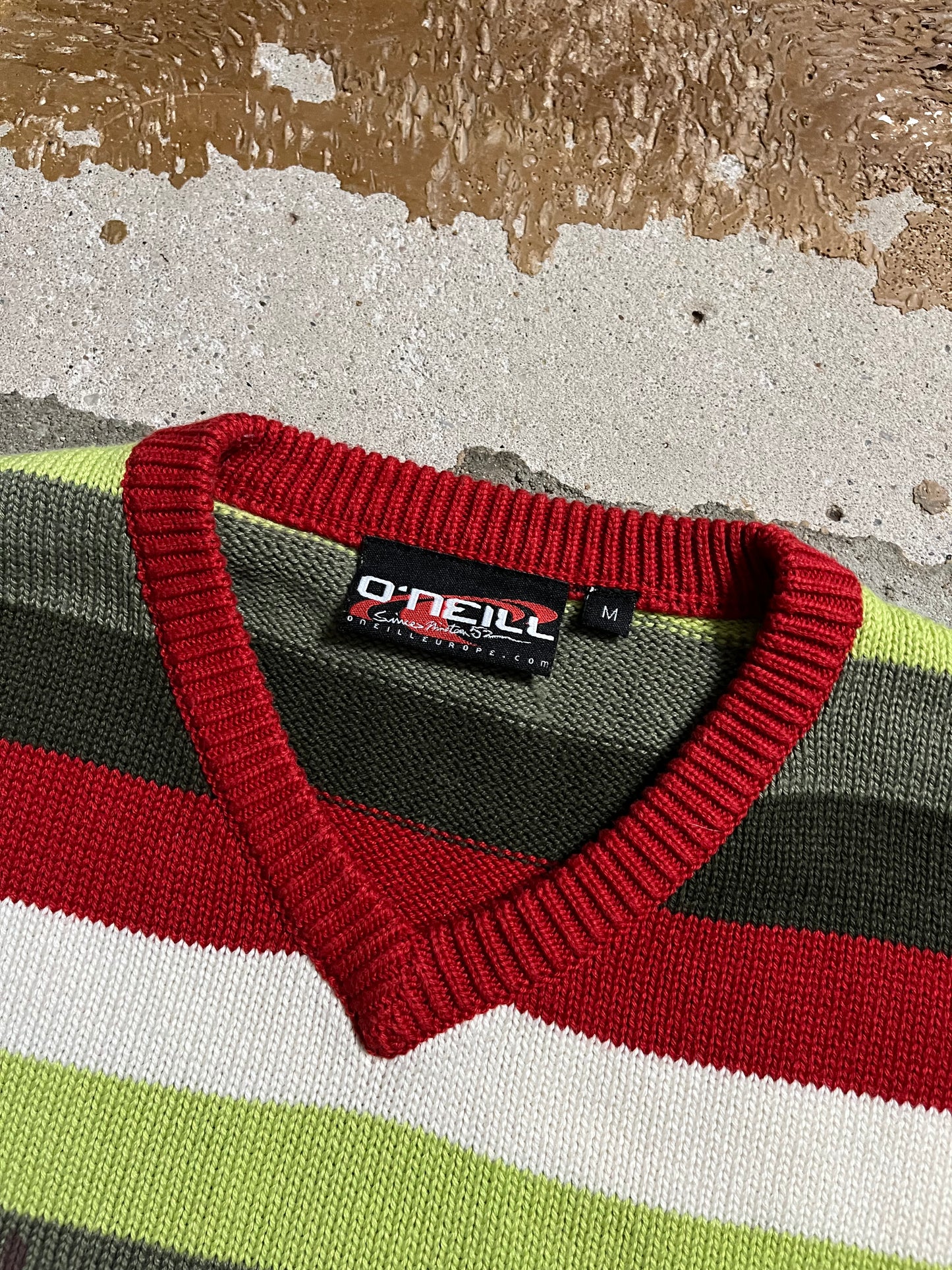O’neill vintage striped knit sweater - M