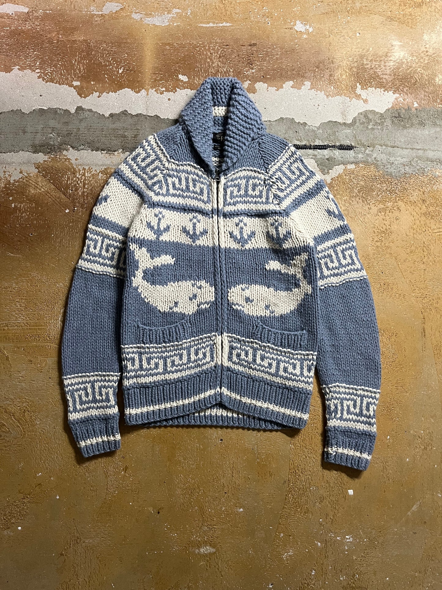 Ralph Lauren Double RL whale Hand Knit sweater - S