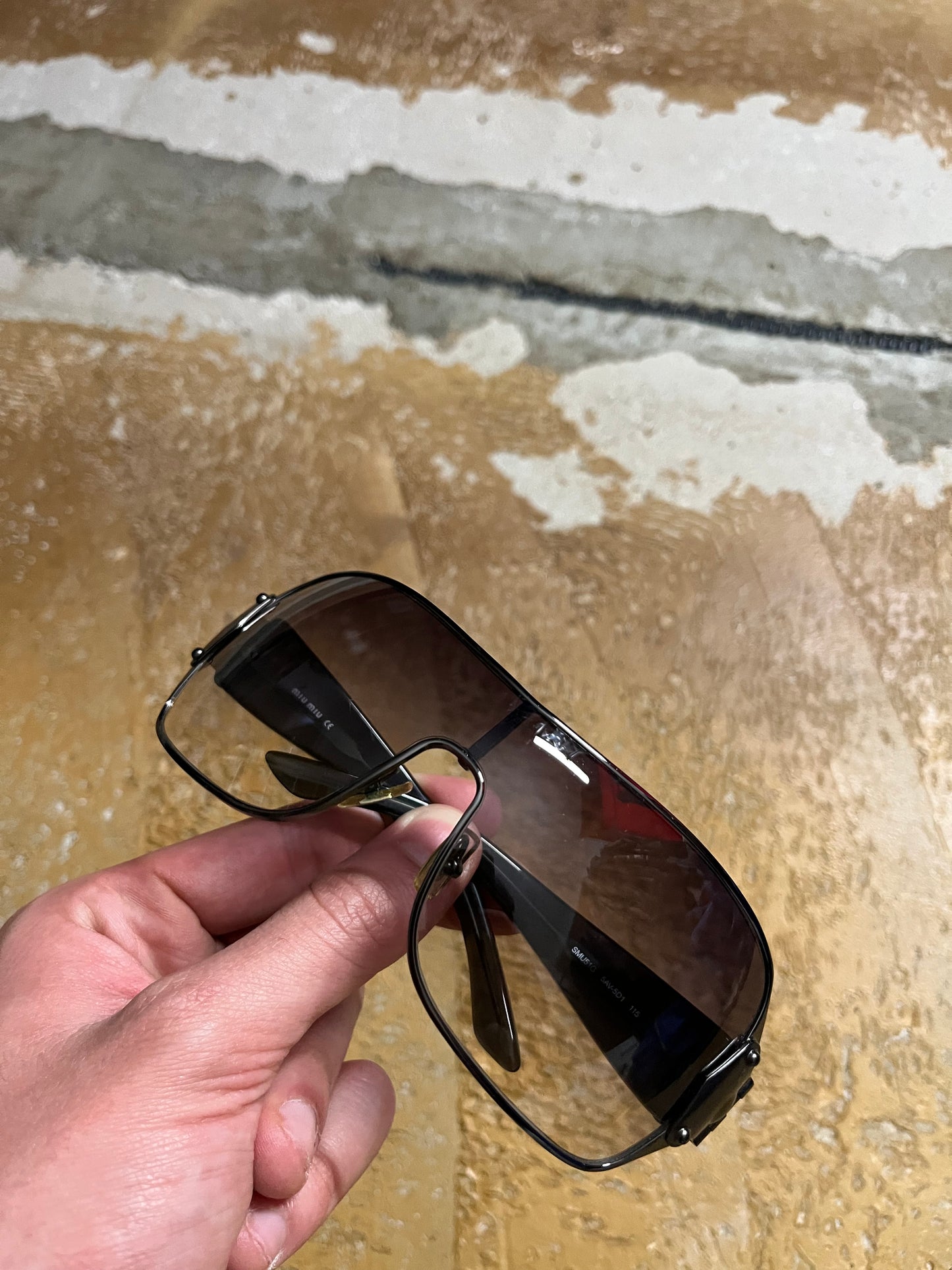 Miu Miu vintage shield sunglasses + box