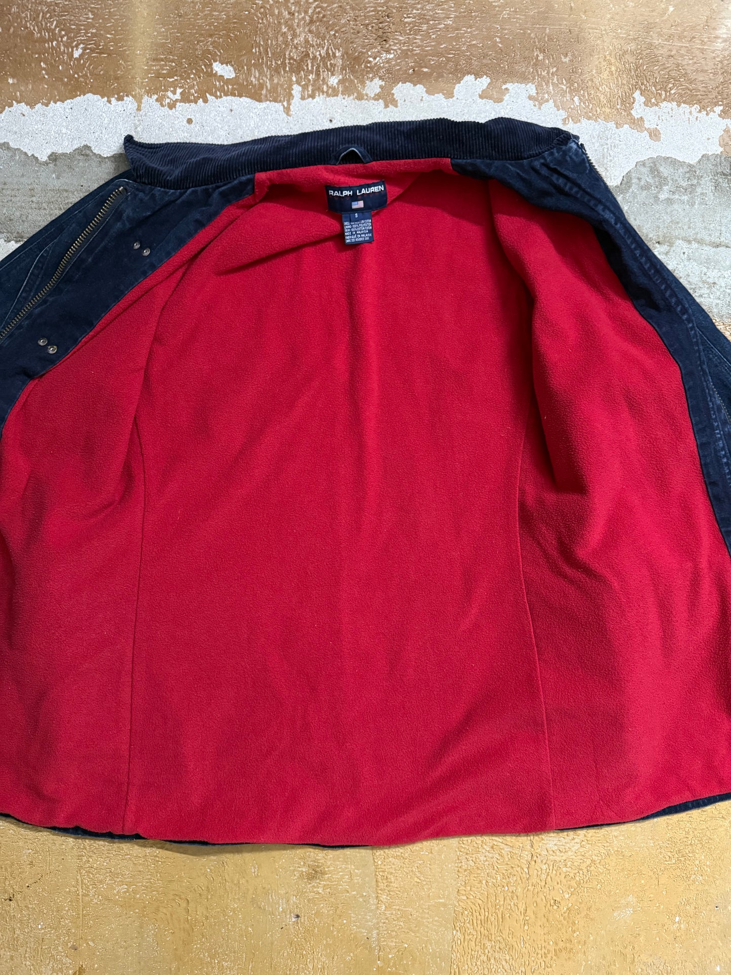 Ralph Lauren polo sport lobster fireman clasp denim jacket - S