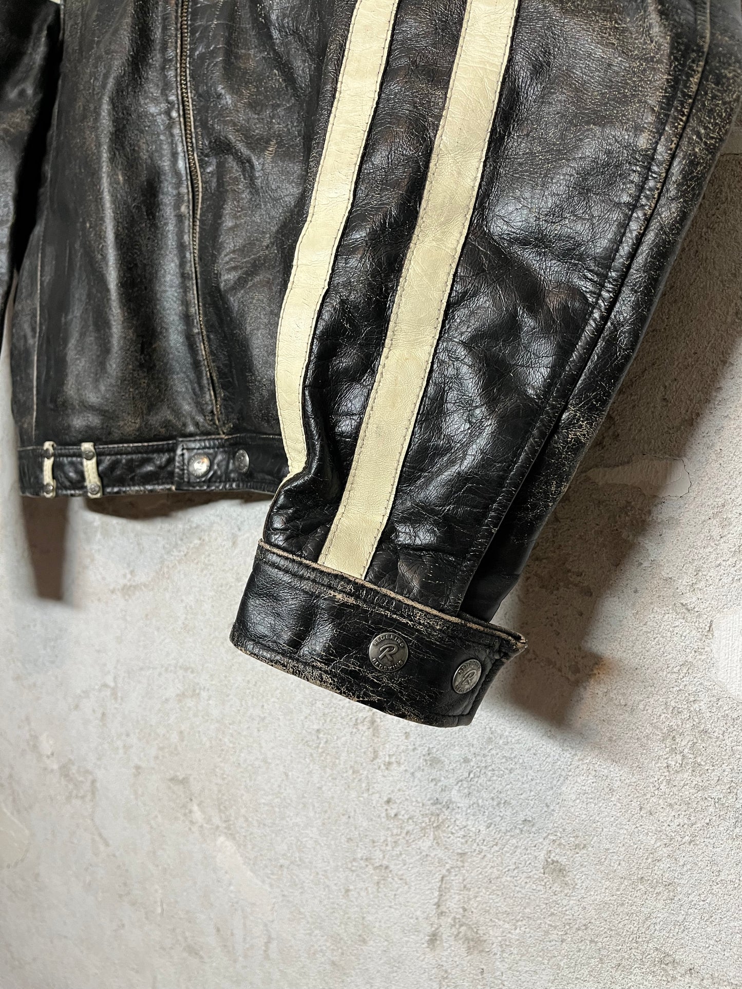 Redskins vintage leather motor jacket - L