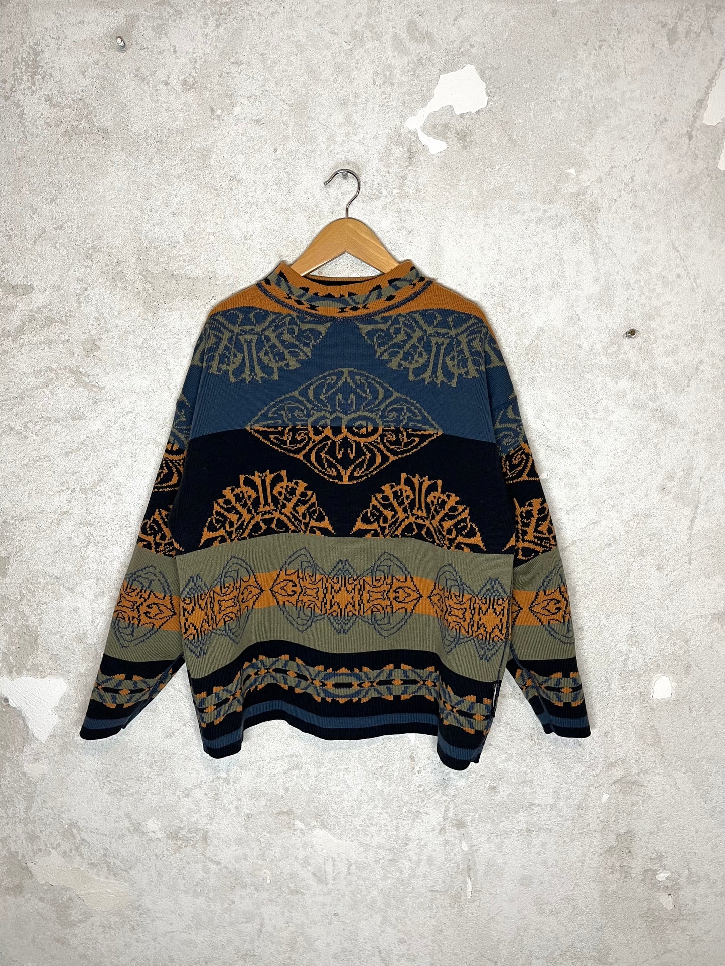 O’neill rare vintage reversible funky knit sweater - M